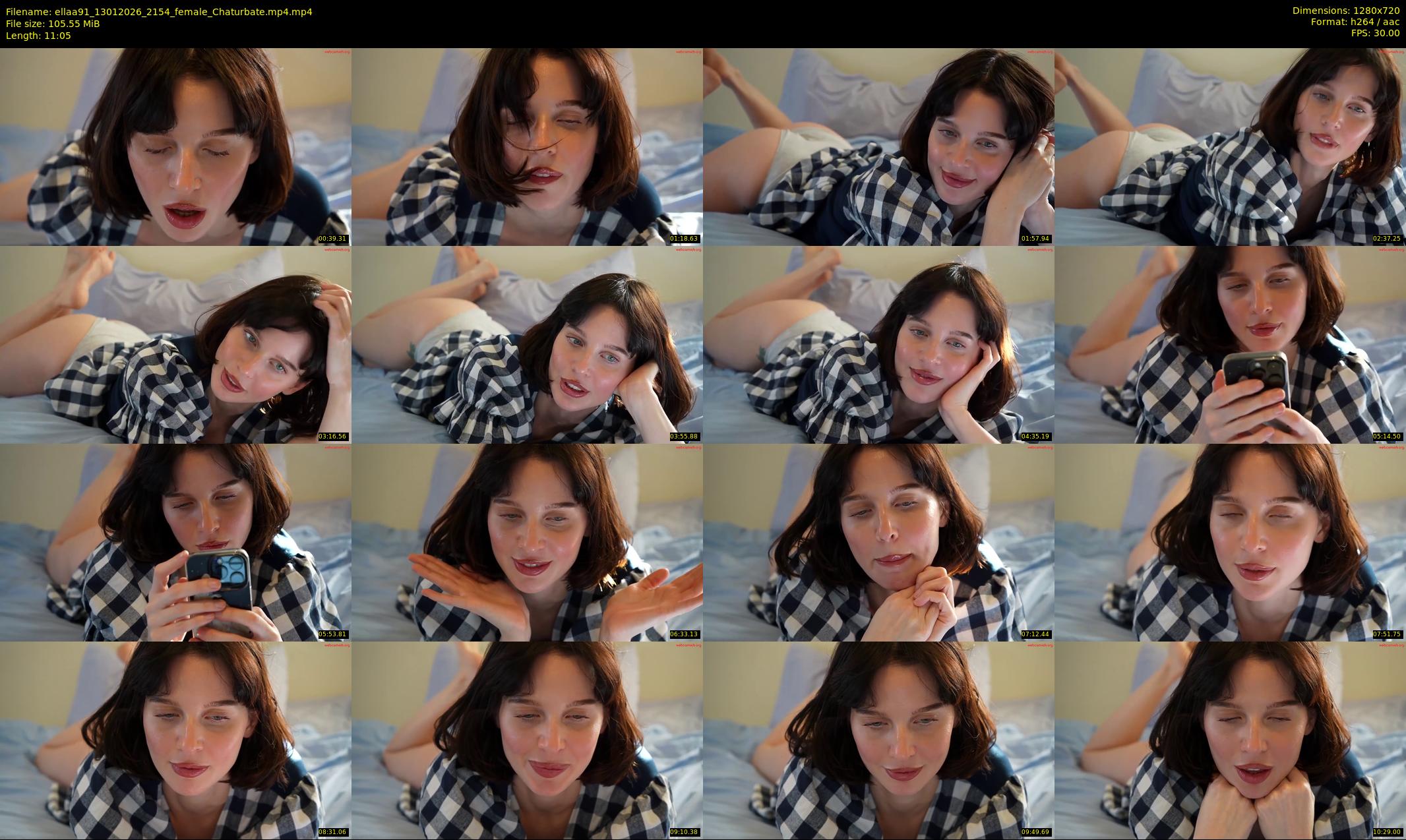 ellaa91 — 12 minute Chaturbate female cam show recording, 720p, Jan 13, 2026