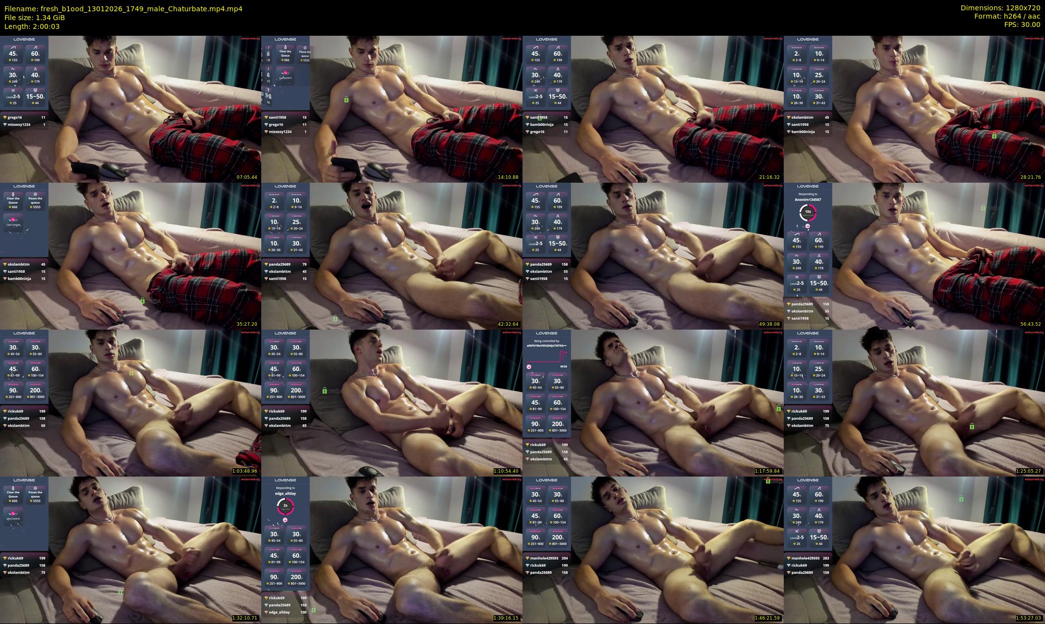 fresh_b1ood — 121 minute Chaturbate male cam show recording, 720p, Jan 13, 2026