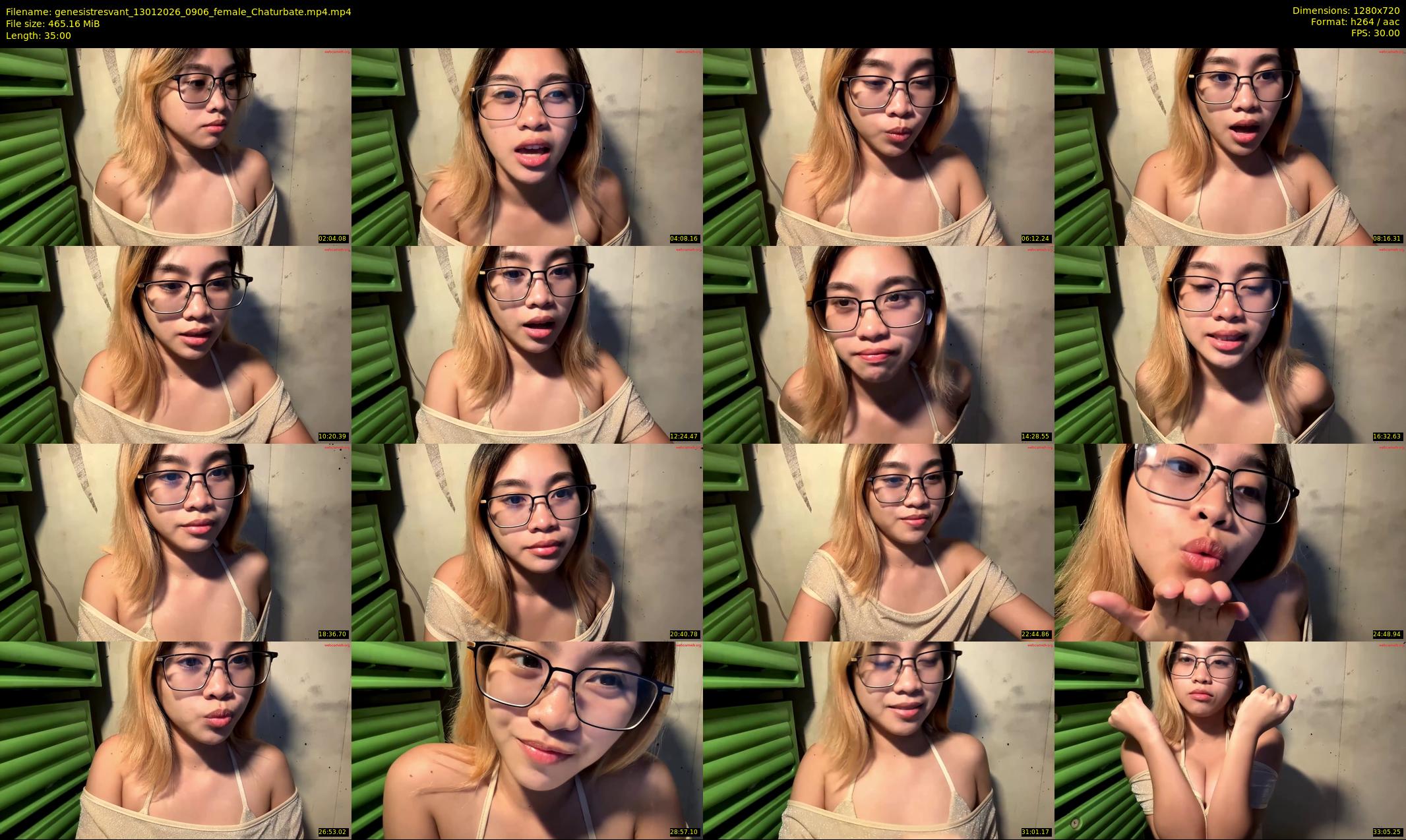 genesistresvant — 35 minute Chaturbate female cam show recording, 720p, Jan 13, 2026