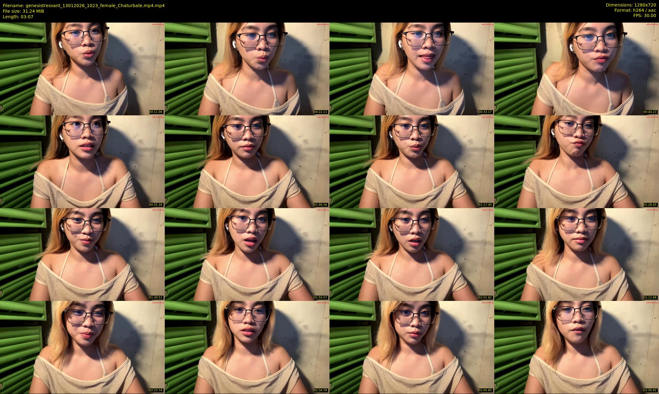 genesistresvant — 4 minute Chaturbate female cam show recording, 720p, Jan 13, 2026