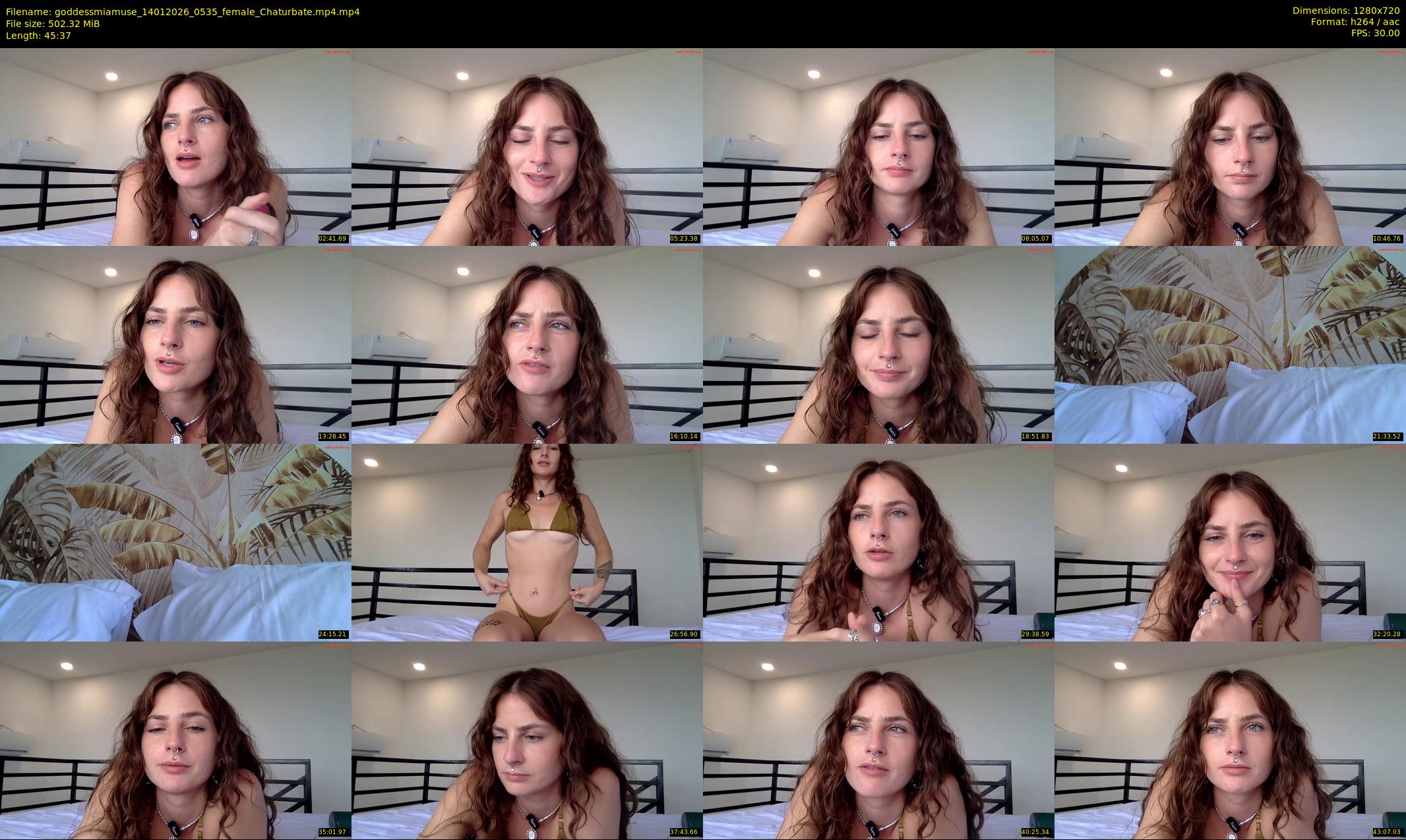 goddessmiamuse — 46 minute Chaturbate female cam show recording, 720p, Jan 14, 2026