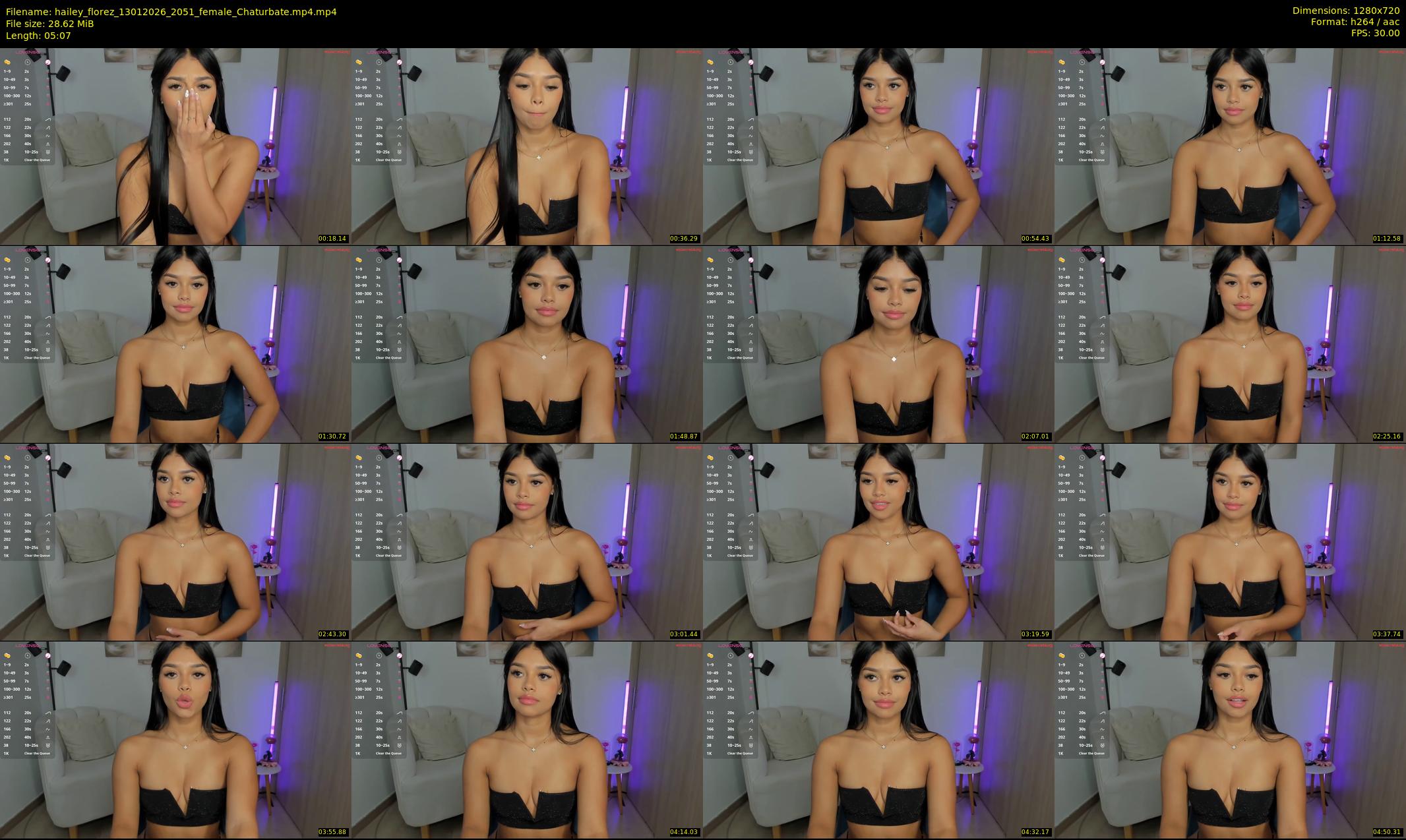 hailey_florez — 6 minute Chaturbate female cam show recording, 720p, Jan 13, 2026