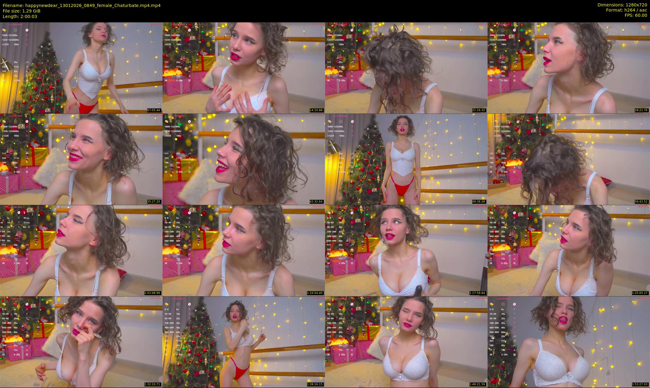 happynewdear — 121 minute Chaturbate female cam show recording, 720p, Jan 13, 2026