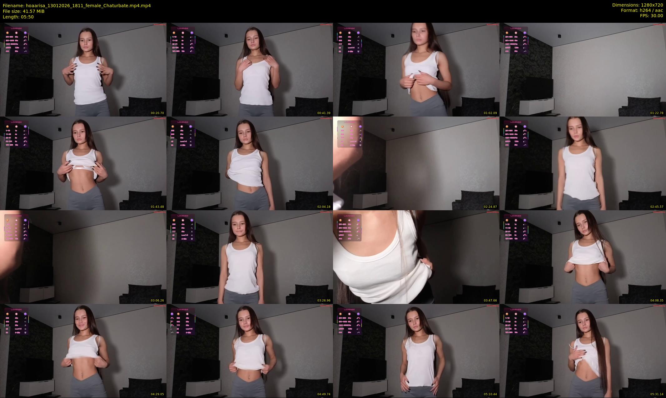 hoaarisa — 6 minute Chaturbate female cam show recording, 720p, Jan 13, 2026