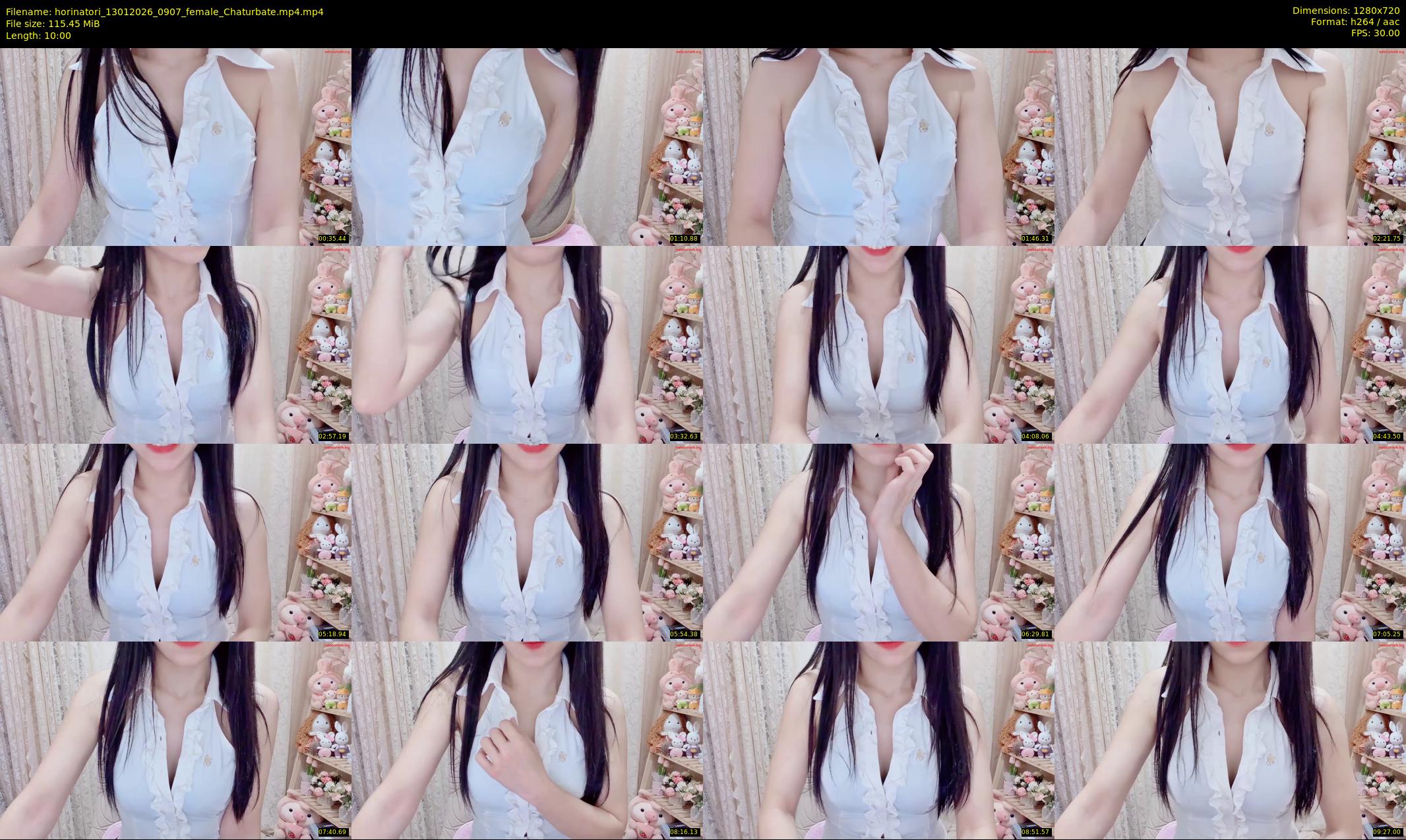 horinatori — 10 minute Chaturbate female cam show recording, 720p, Jan 13, 2026