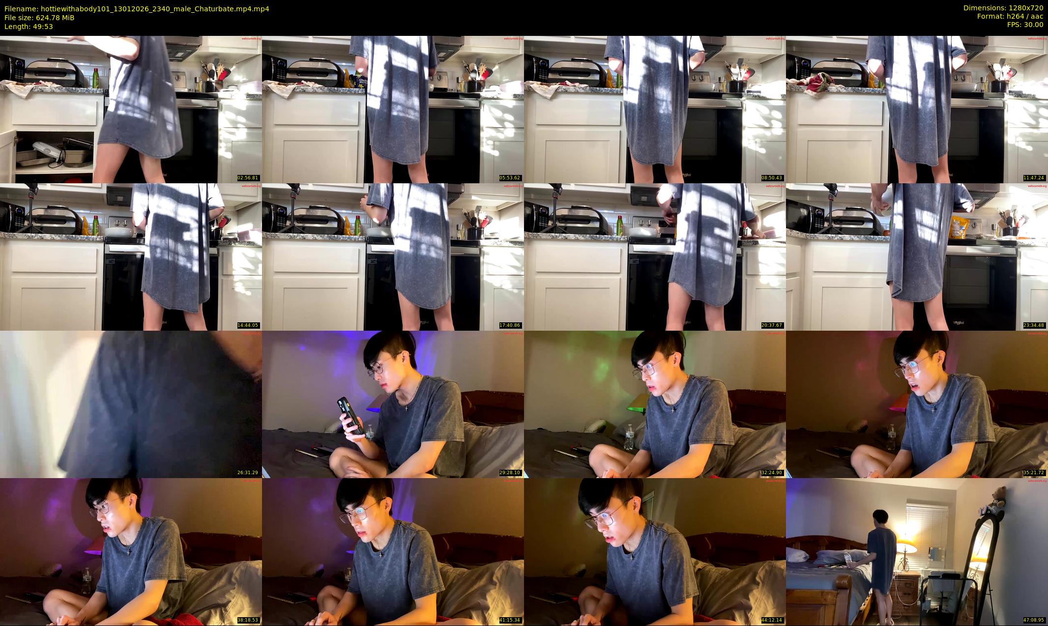 hottiewithabody101 — 50 minute Chaturbate male cam show recording, 720p, Jan 13, 2026