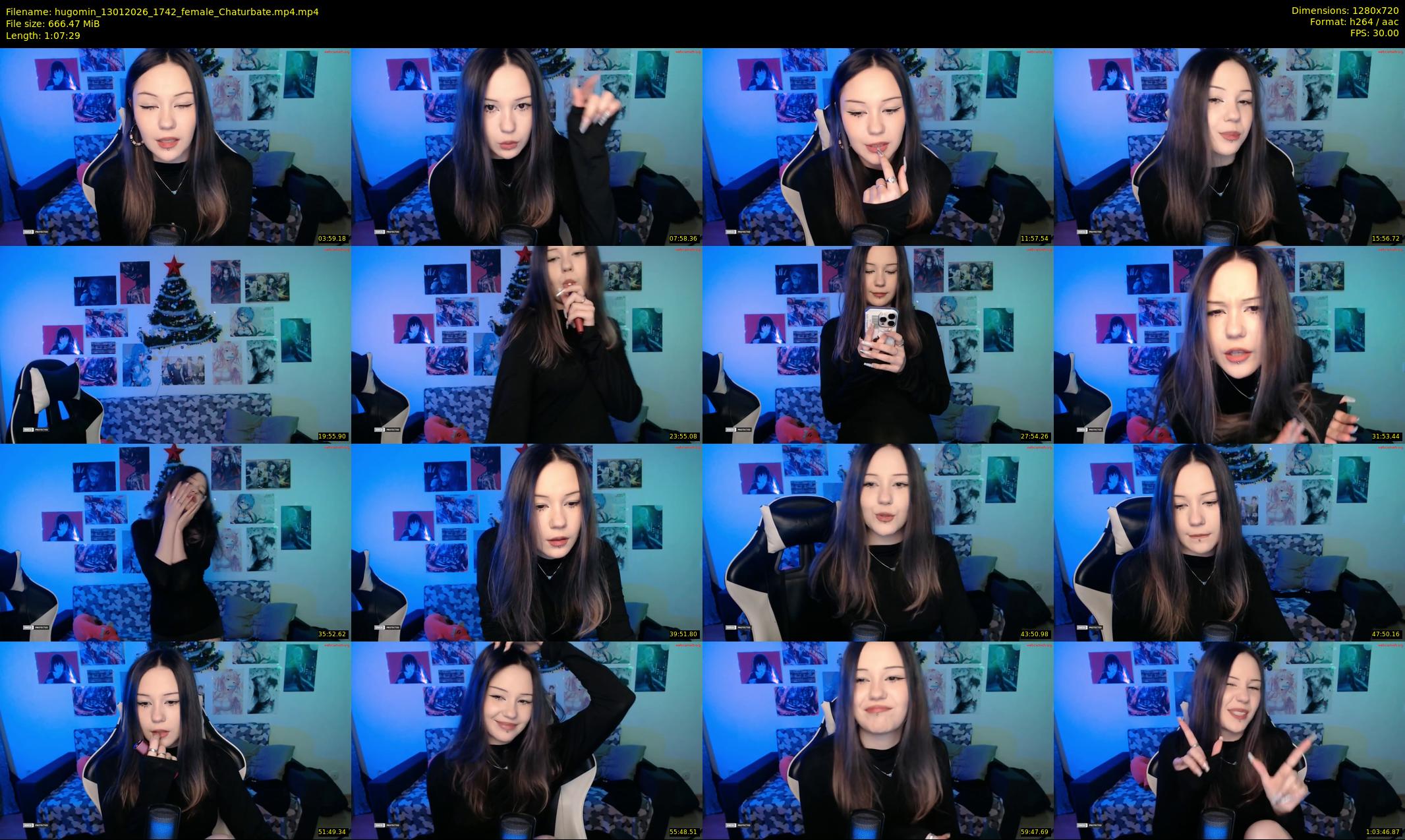 hugomin — 68 minute Chaturbate female cam show recording, 720p, Jan 13, 2026