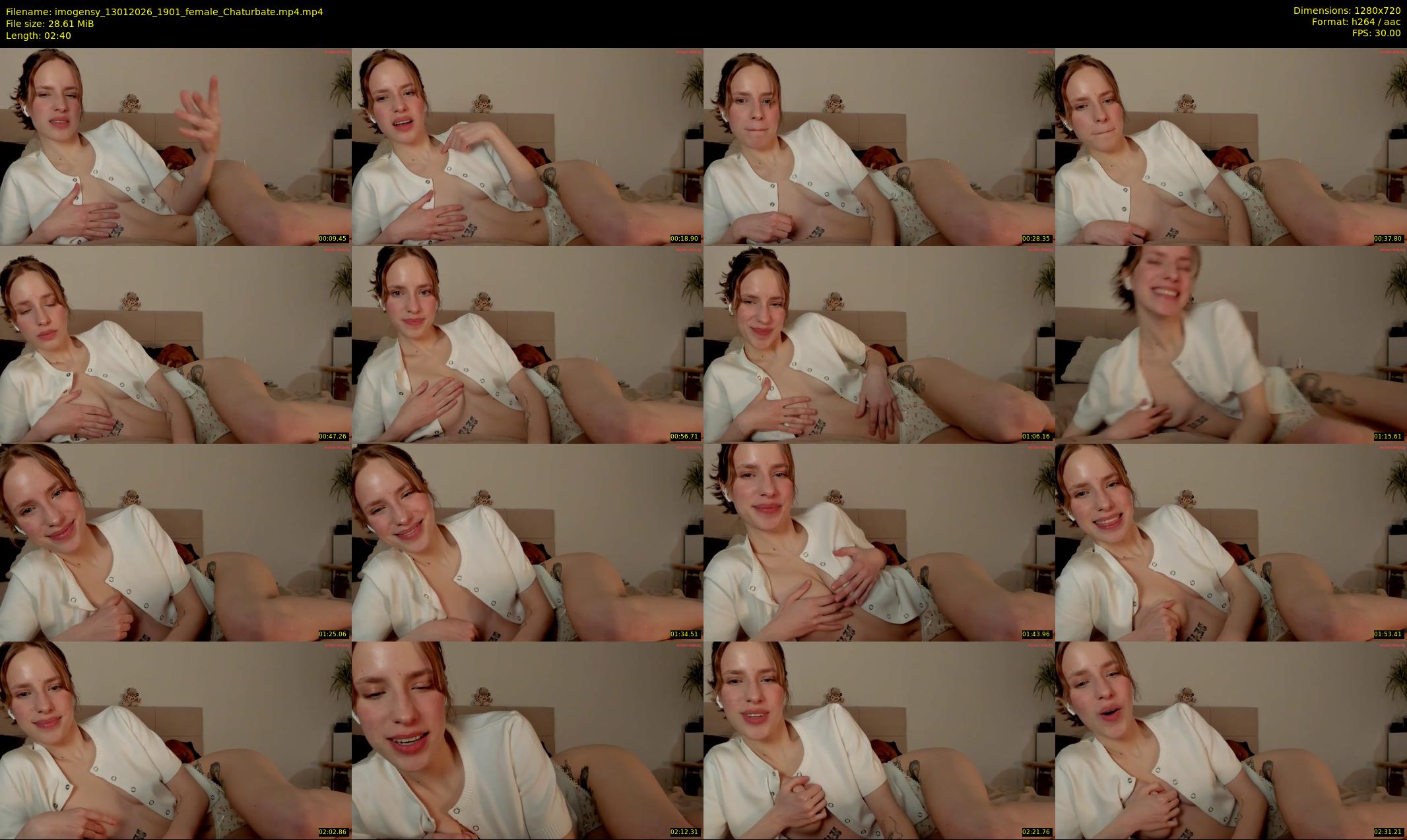imogensy — 3 minute Chaturbate female cam show recording, 720p, Jan 13, 2026