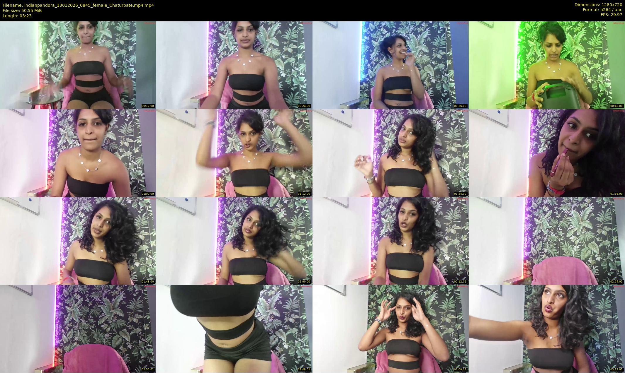 indianpandora — 4 minute Chaturbate female cam show recording, 720p, Jan 13, 2026