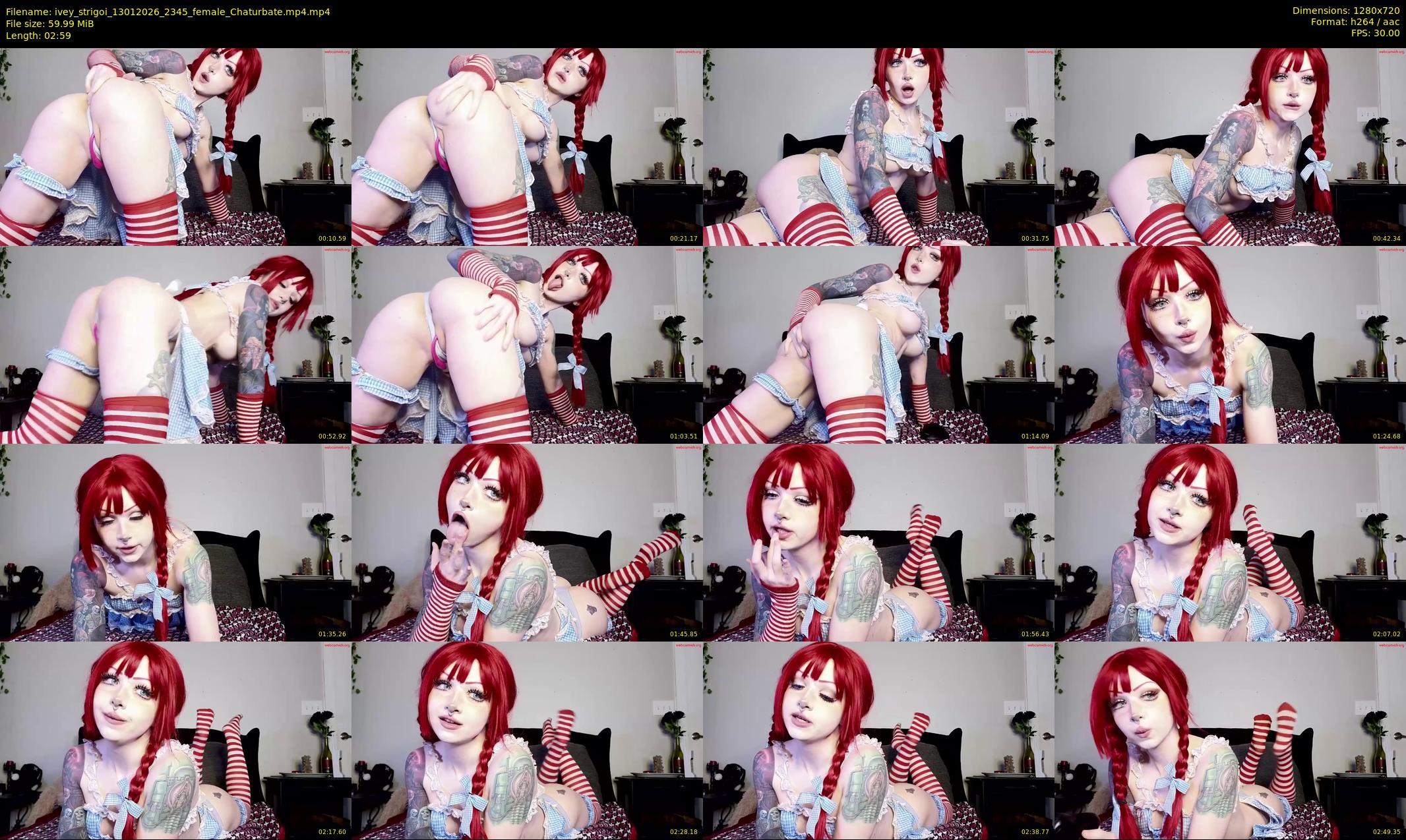 ivey_strigoi — 3 minute Chaturbate female cam show recording, 720p, Jan 13, 2026