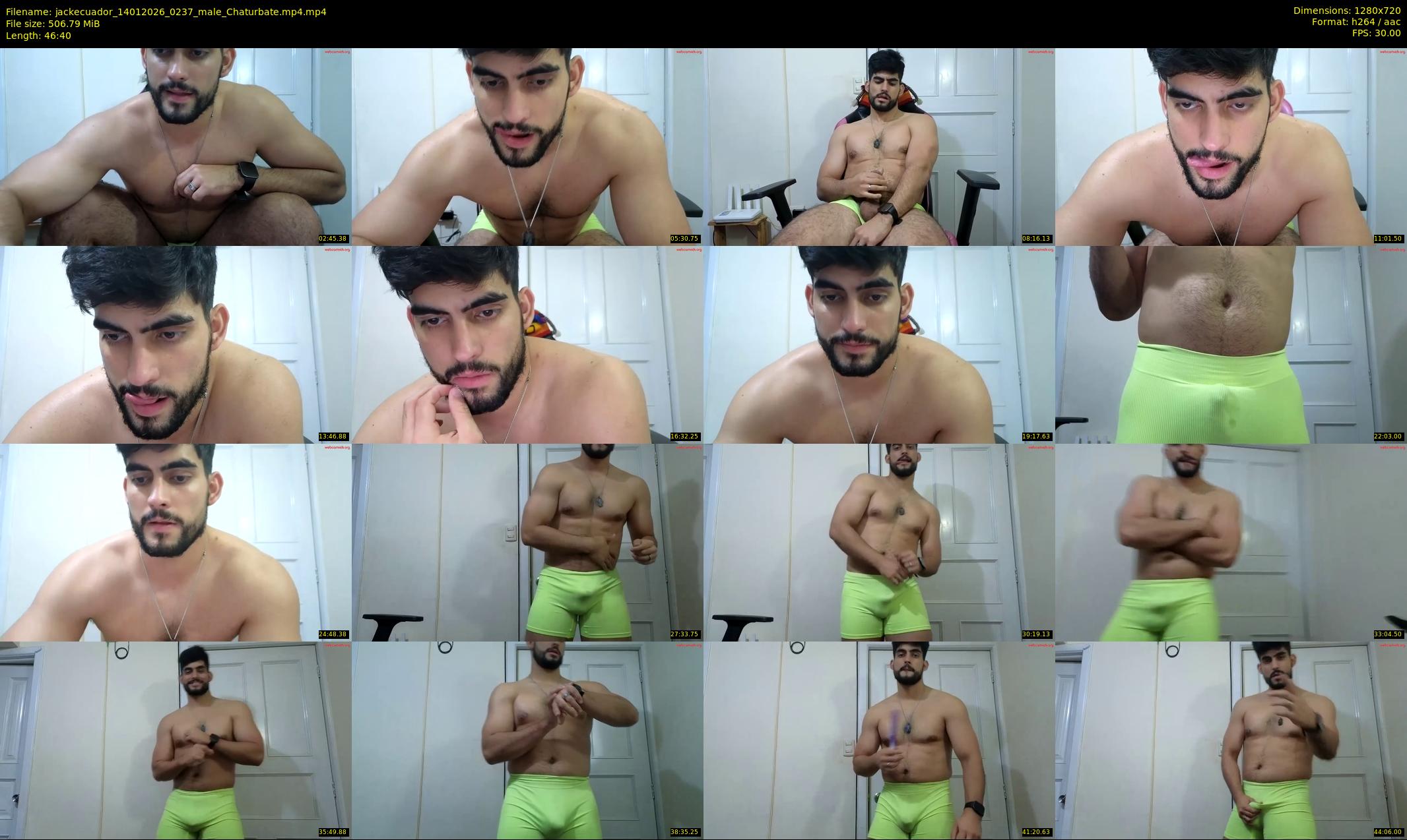 jackecuador — 47 minute Chaturbate male cam show recording, 720p, Jan 14, 2026