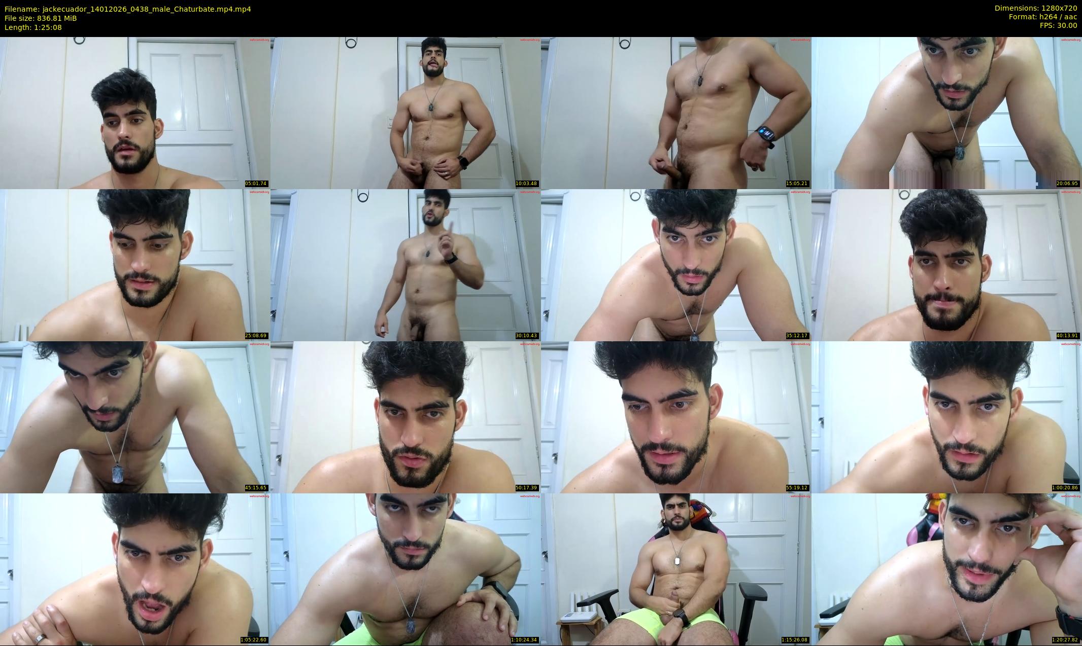 jackecuador — 86 minute Chaturbate male cam show recording, 720p, Jan 14, 2026
