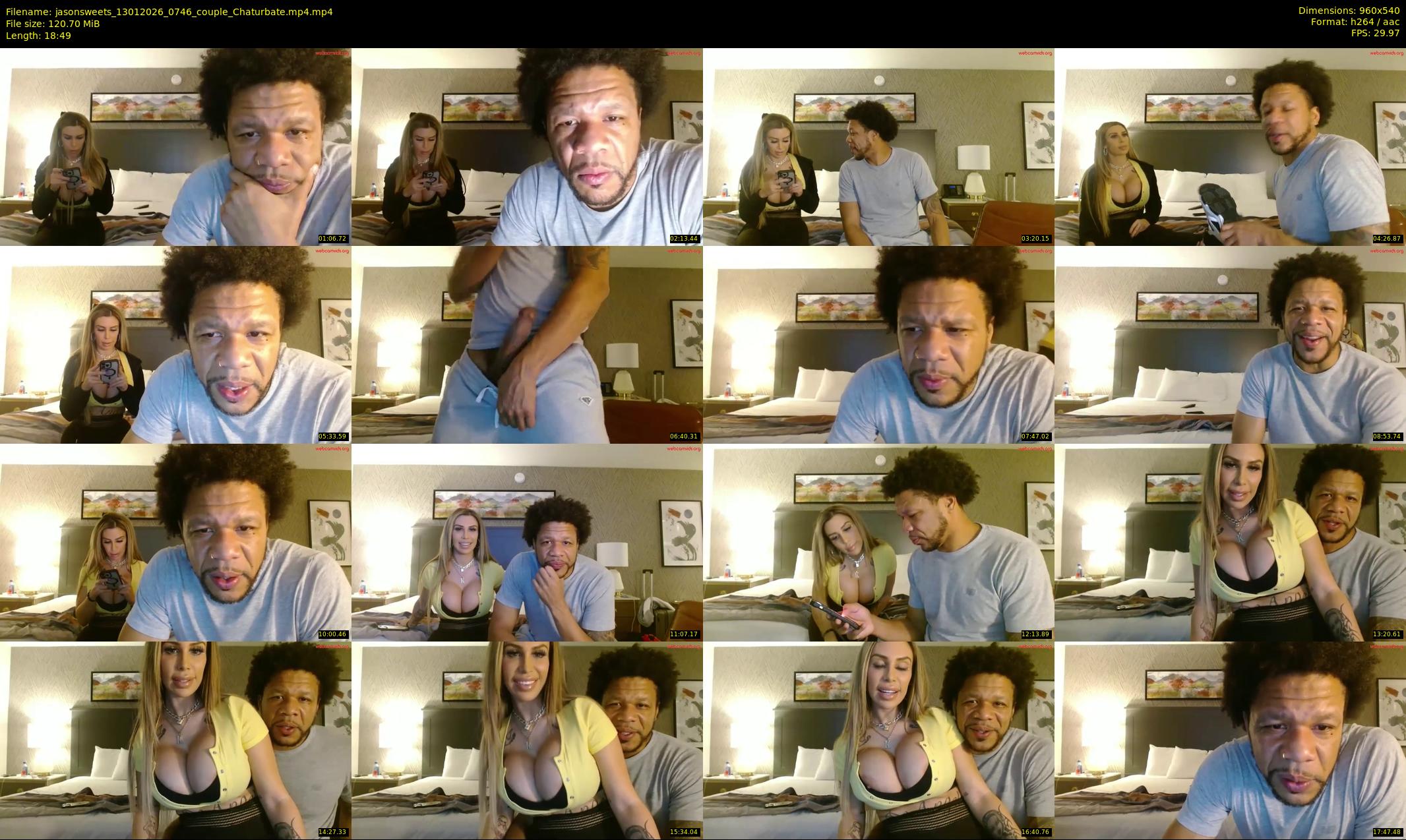 jasonsweets — 19 minute Chaturbate couple cam show recording, 480p, Jan 13, 2026