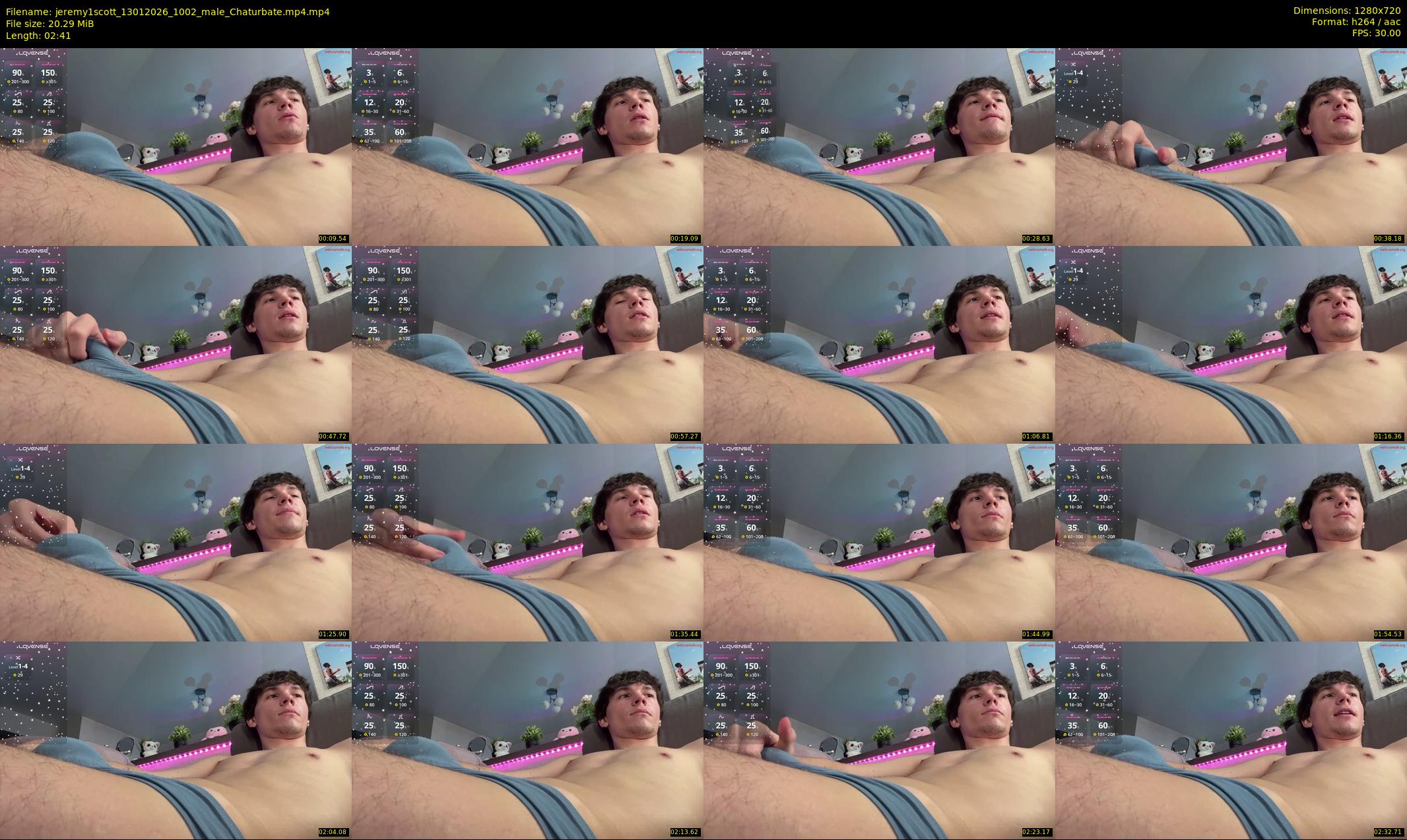 jeremy1scott — 3 minute Chaturbate male cam show recording, 720p, Jan 13, 2026