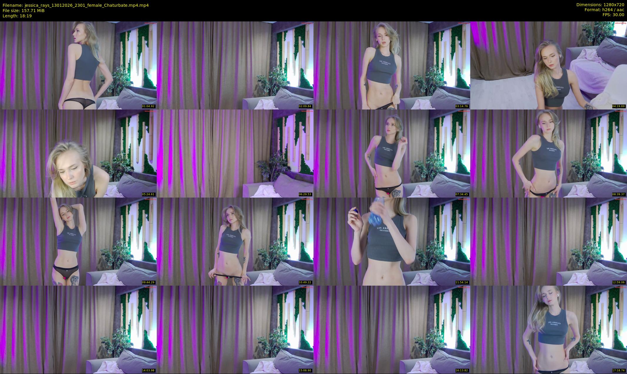 jessica_rays — 19 minute Chaturbate couple cam show recording, 720p, Jan 13, 2026