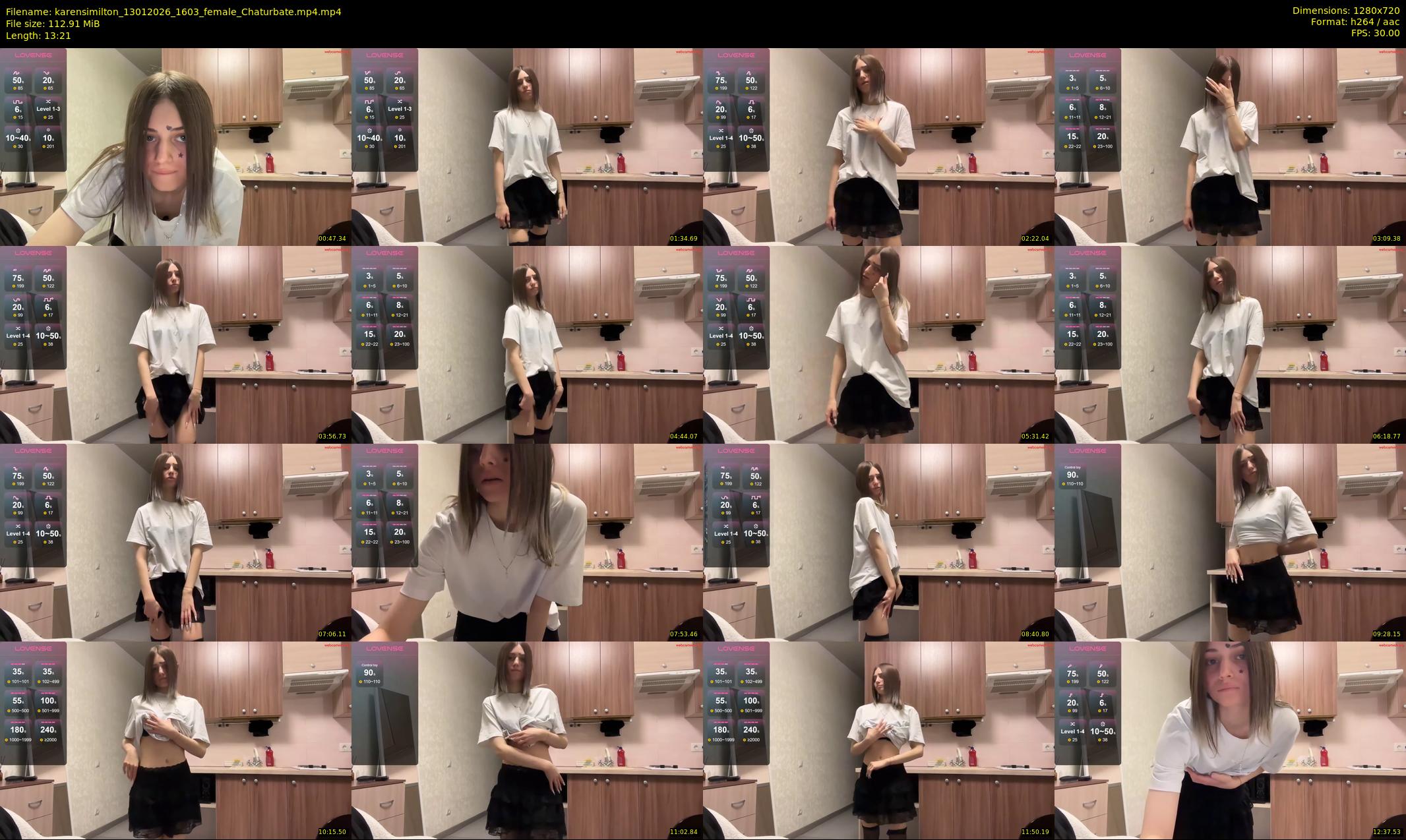 karensimilton — 14 minute Chaturbate female cam show recording, 720p, Jan 13, 2026
