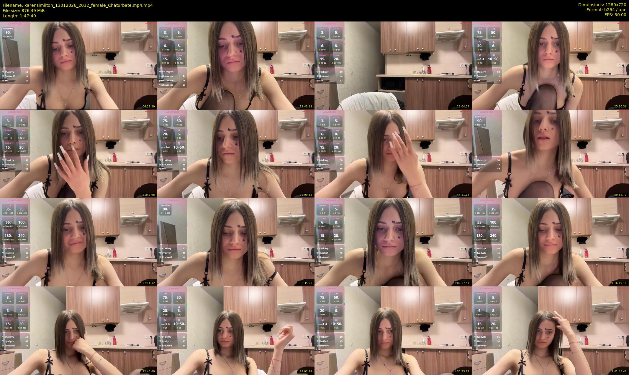 karensimilton — 108 minute Chaturbate female cam show recording, 720p, Jan 13, 2026