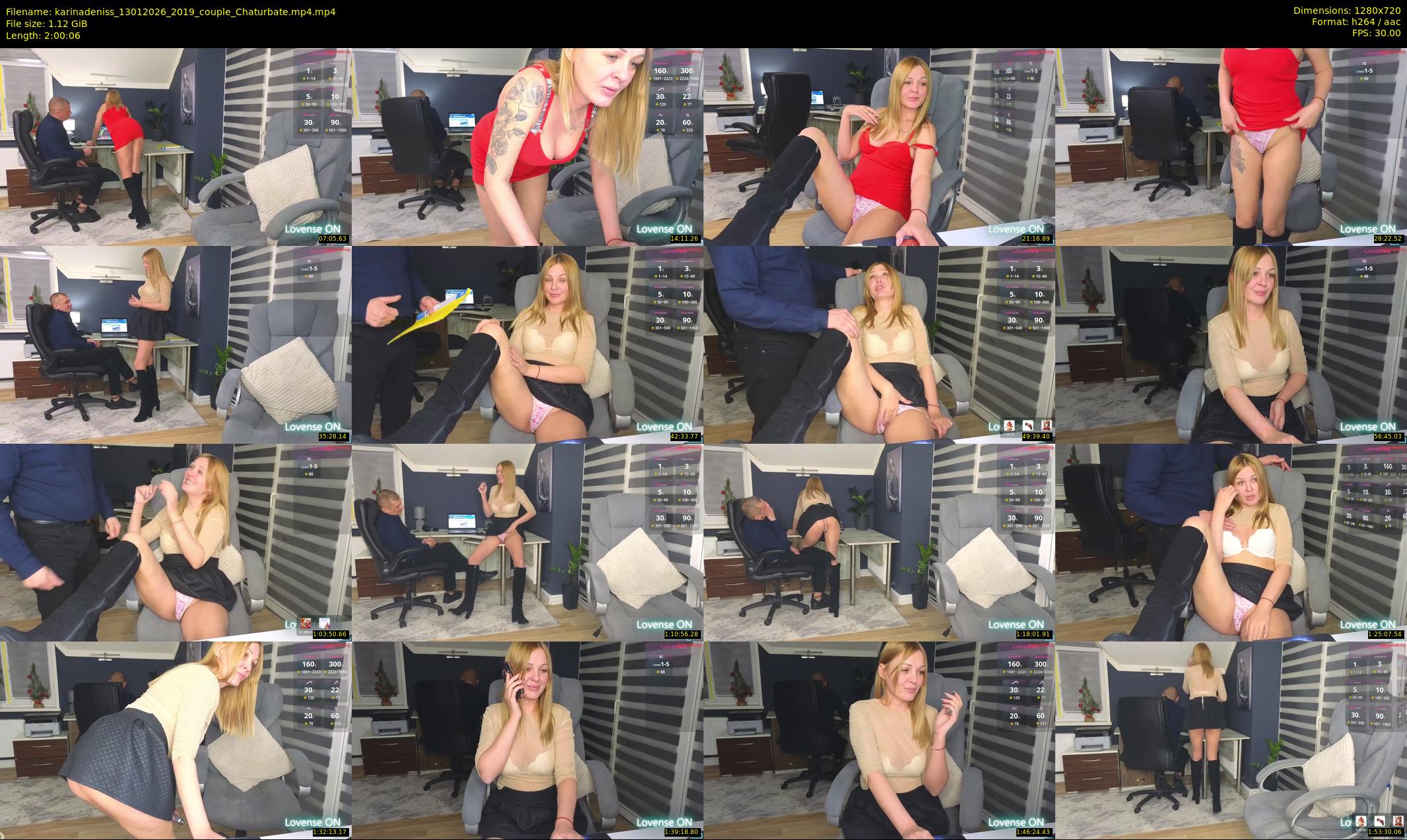 karinadeniss — 121 minute Chaturbate couple cam show recording, 720p, Jan 13, 2026