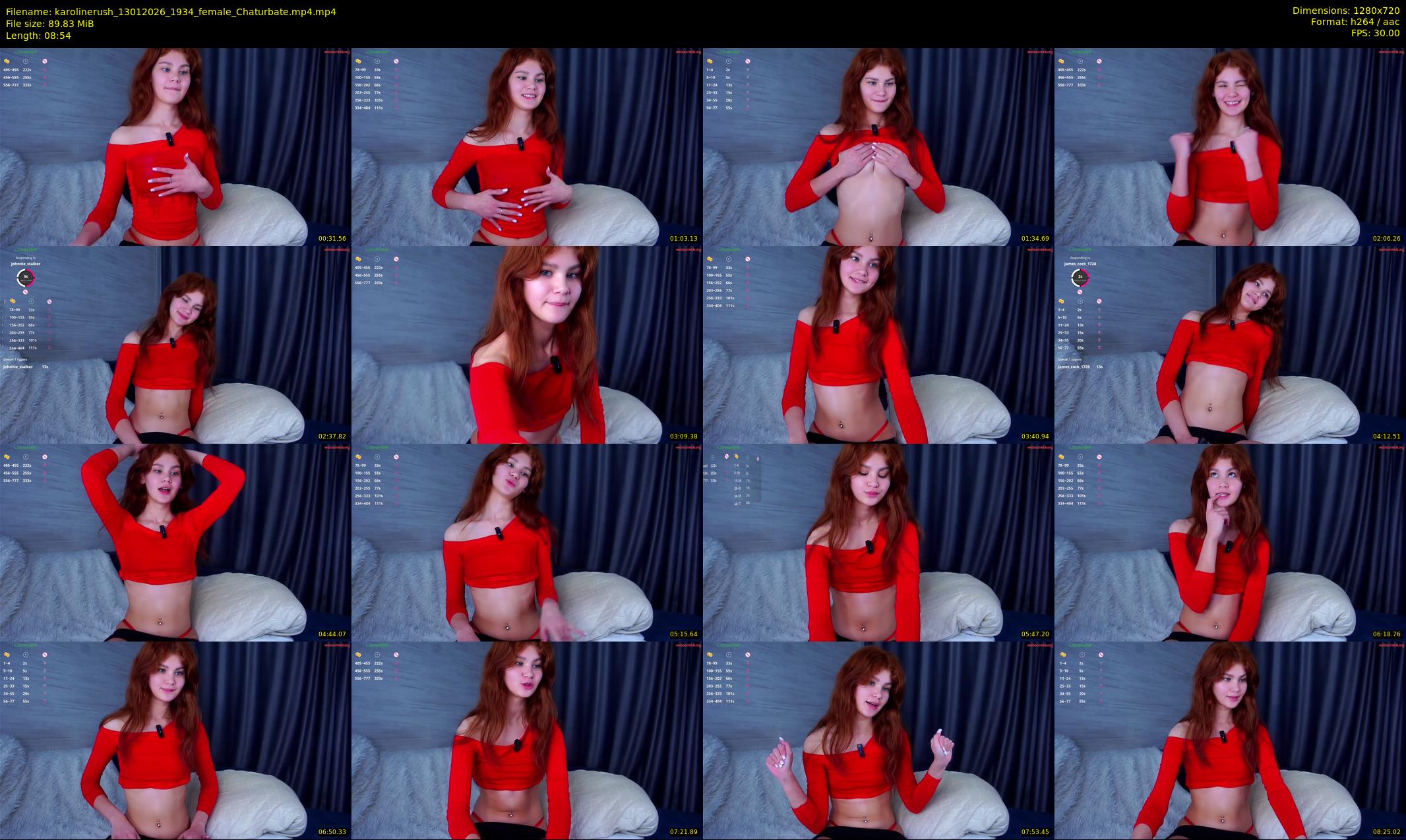 karolinerush — 9 minute Chaturbate female cam show recording, 720p, Jan 13, 2026