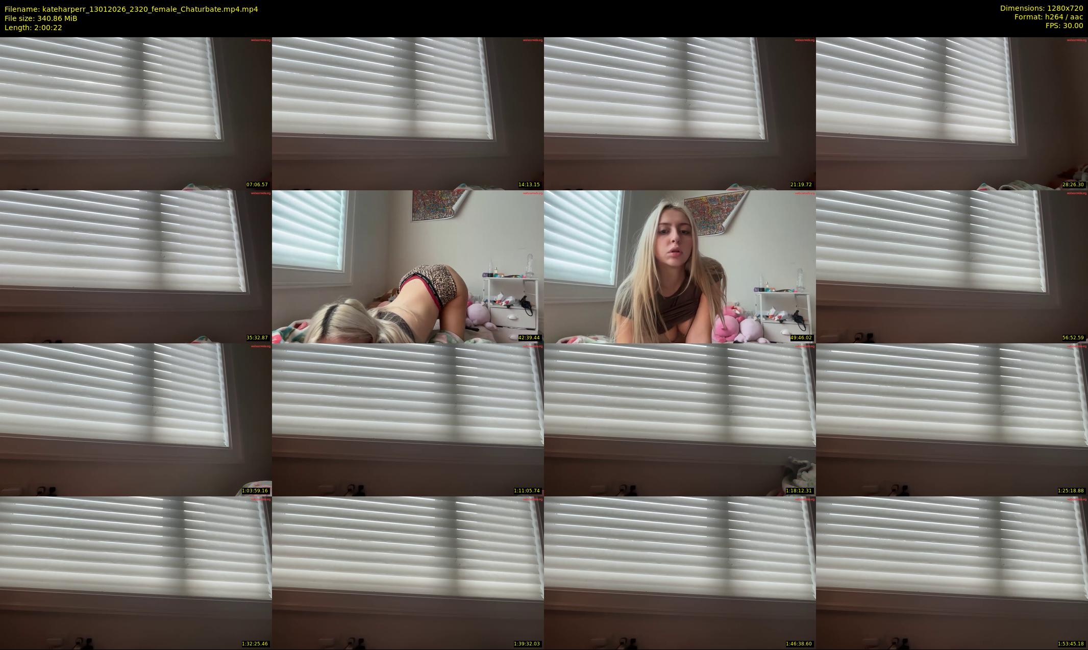 kateharperr — 121 minute Chaturbate female cam show recording, 720p, Jan 13, 2026