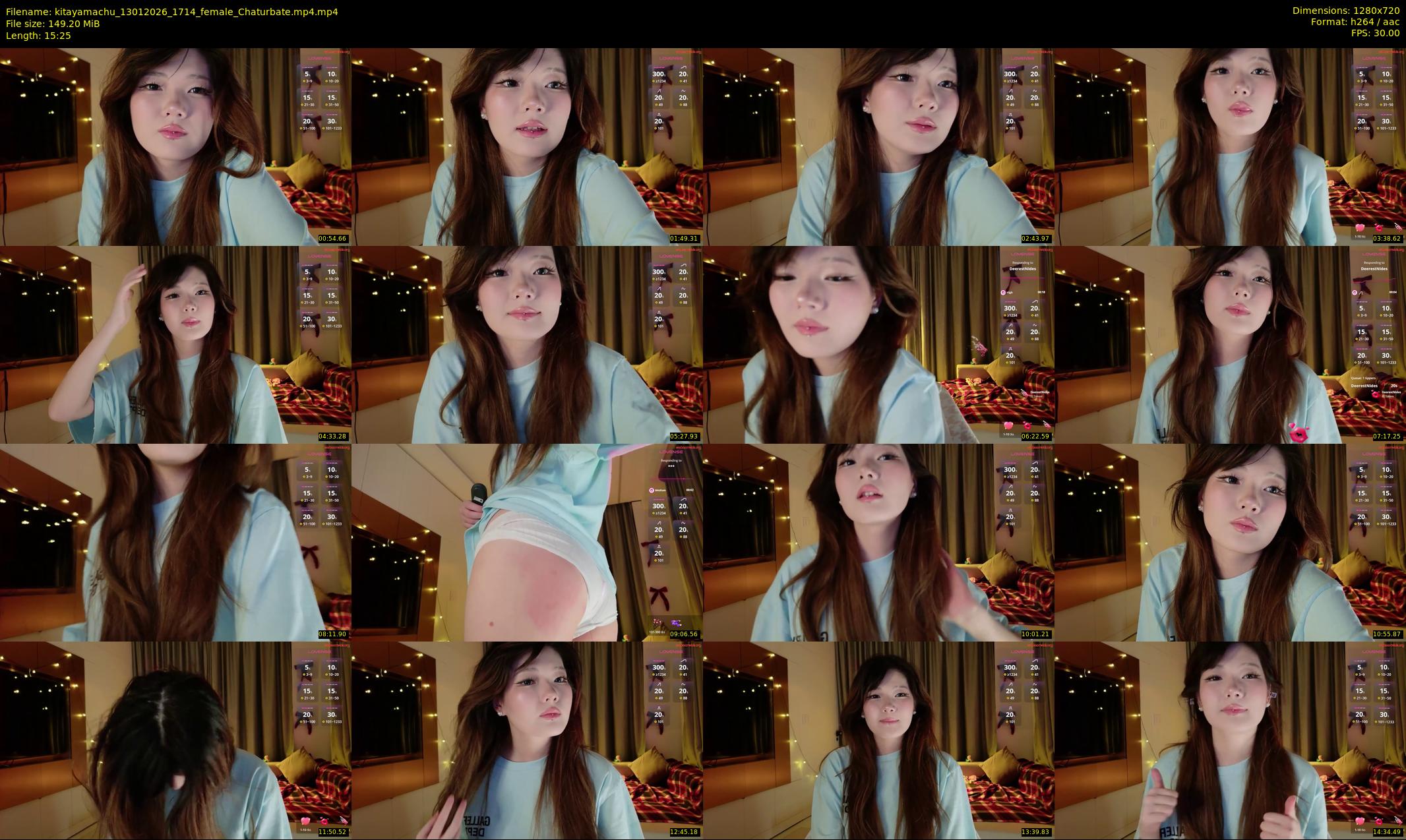 kitayamachu — 16 minute Chaturbate female cam show recording, 720p, Jan 13, 2026