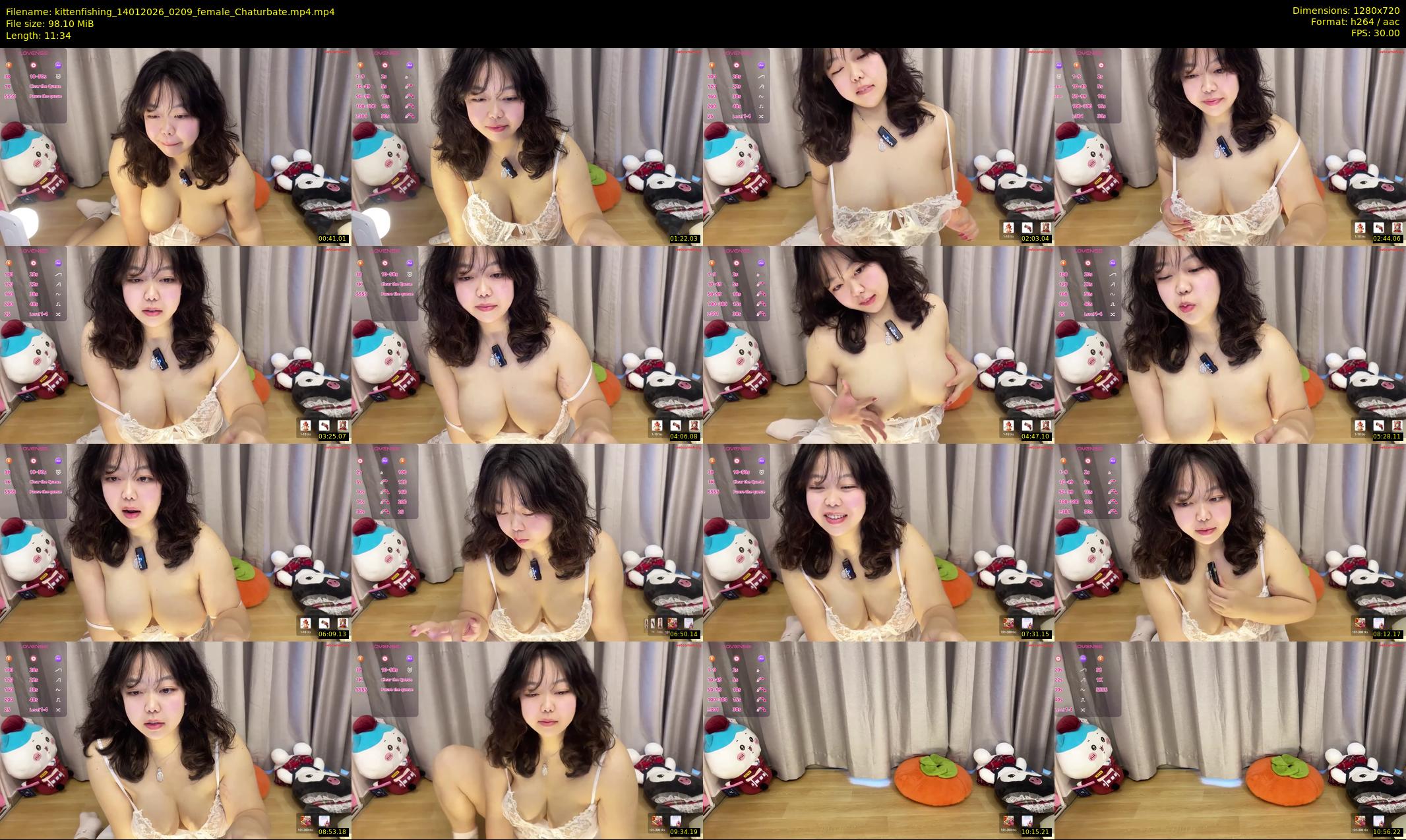 kittenfishing — 12 minute Chaturbate female cam show recording, 720p, Jan 14, 2026