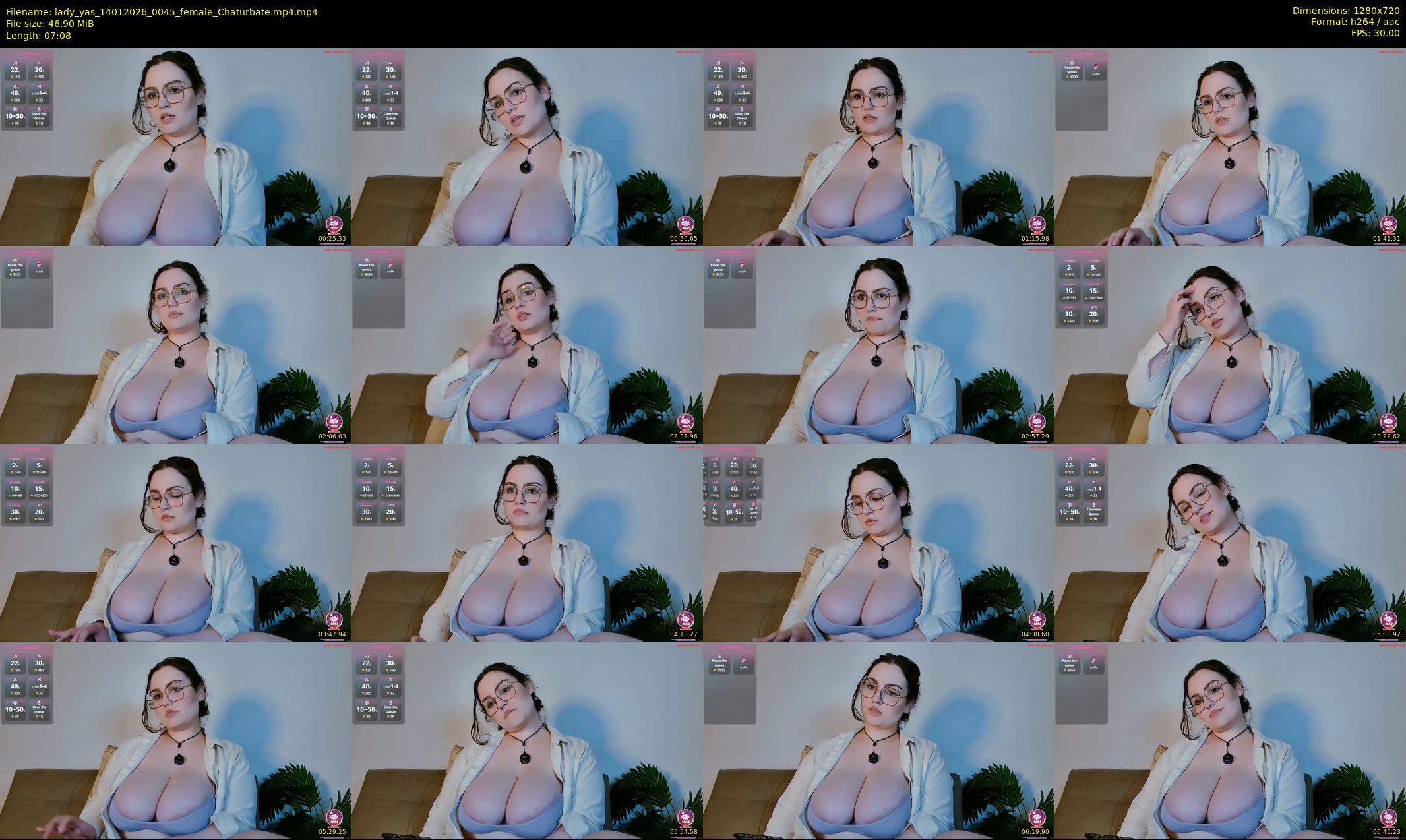 lady_yas — 8 minute Chaturbate female cam show recording, 720p, Jan 14, 2026
