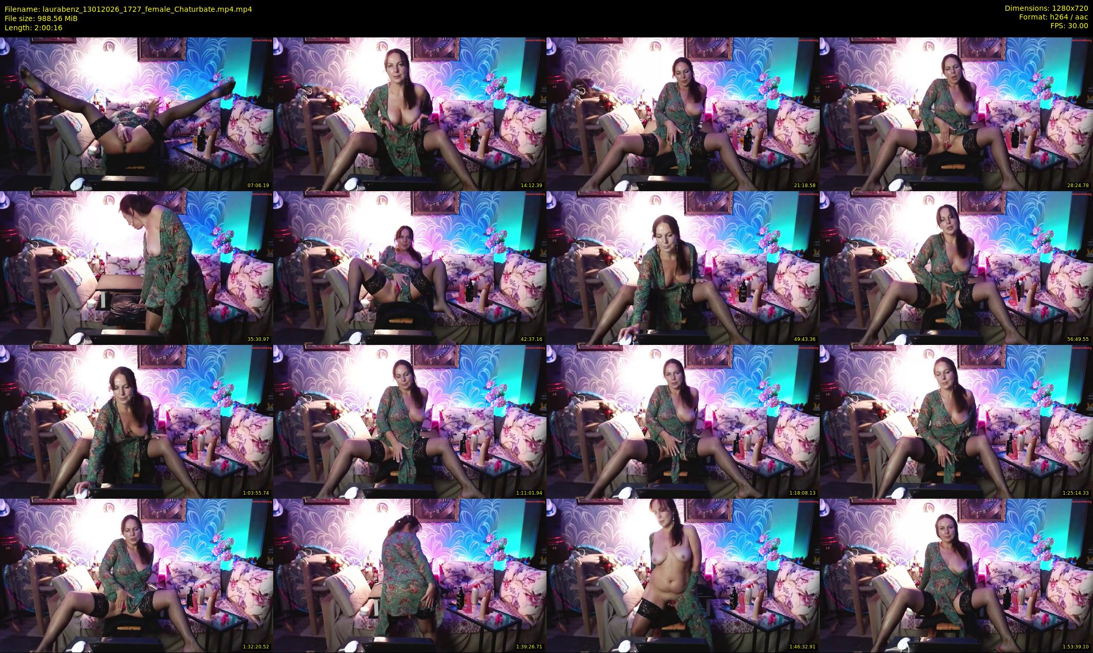laurabenz — 121 minute Chaturbate female cam show recording, 720p, Jan 13, 2026