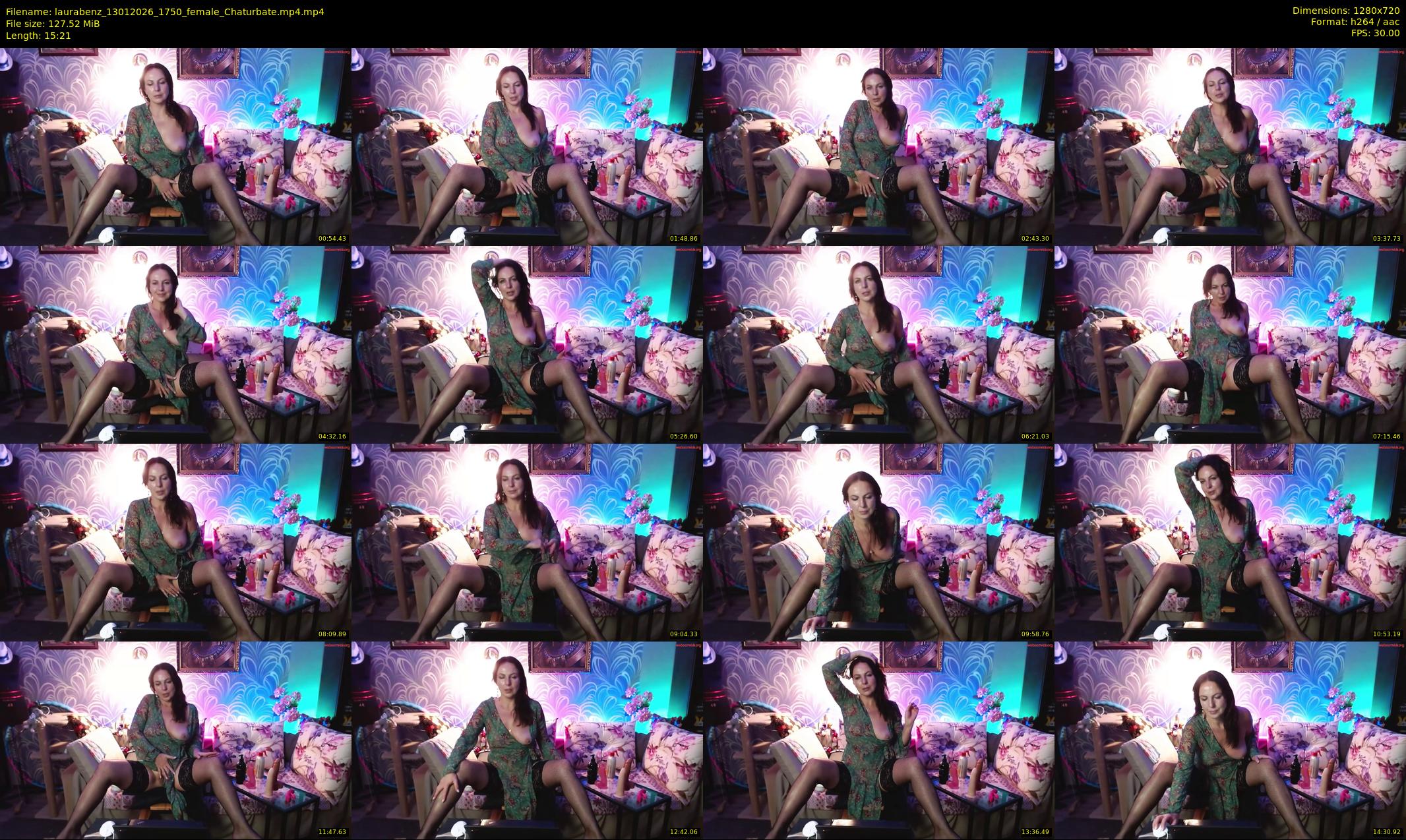 laurabenz — 16 minute Chaturbate female cam show recording, 720p, Jan 13, 2026