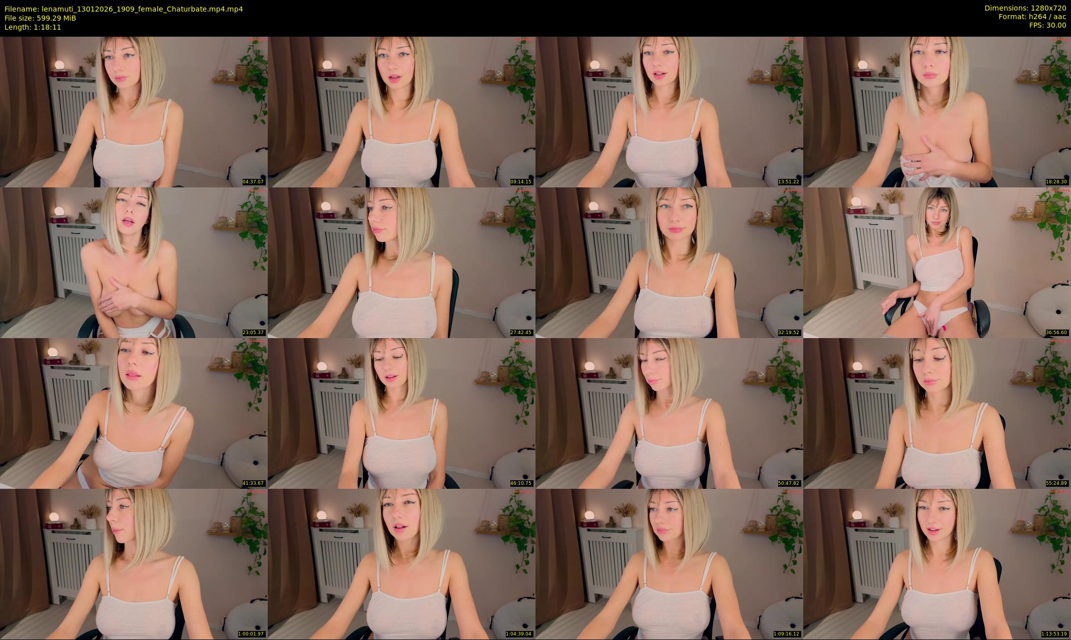 lenamuti — 79 minute Chaturbate female cam show recording, 720p, Jan 13, 2026