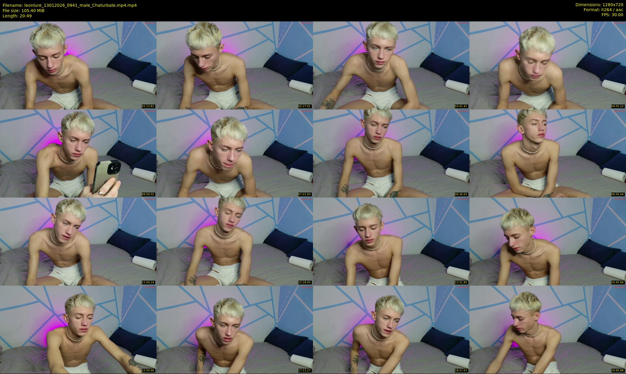 leonlure — 21 minute Chaturbate male cam show recording, 720p, Jan 13, 2026