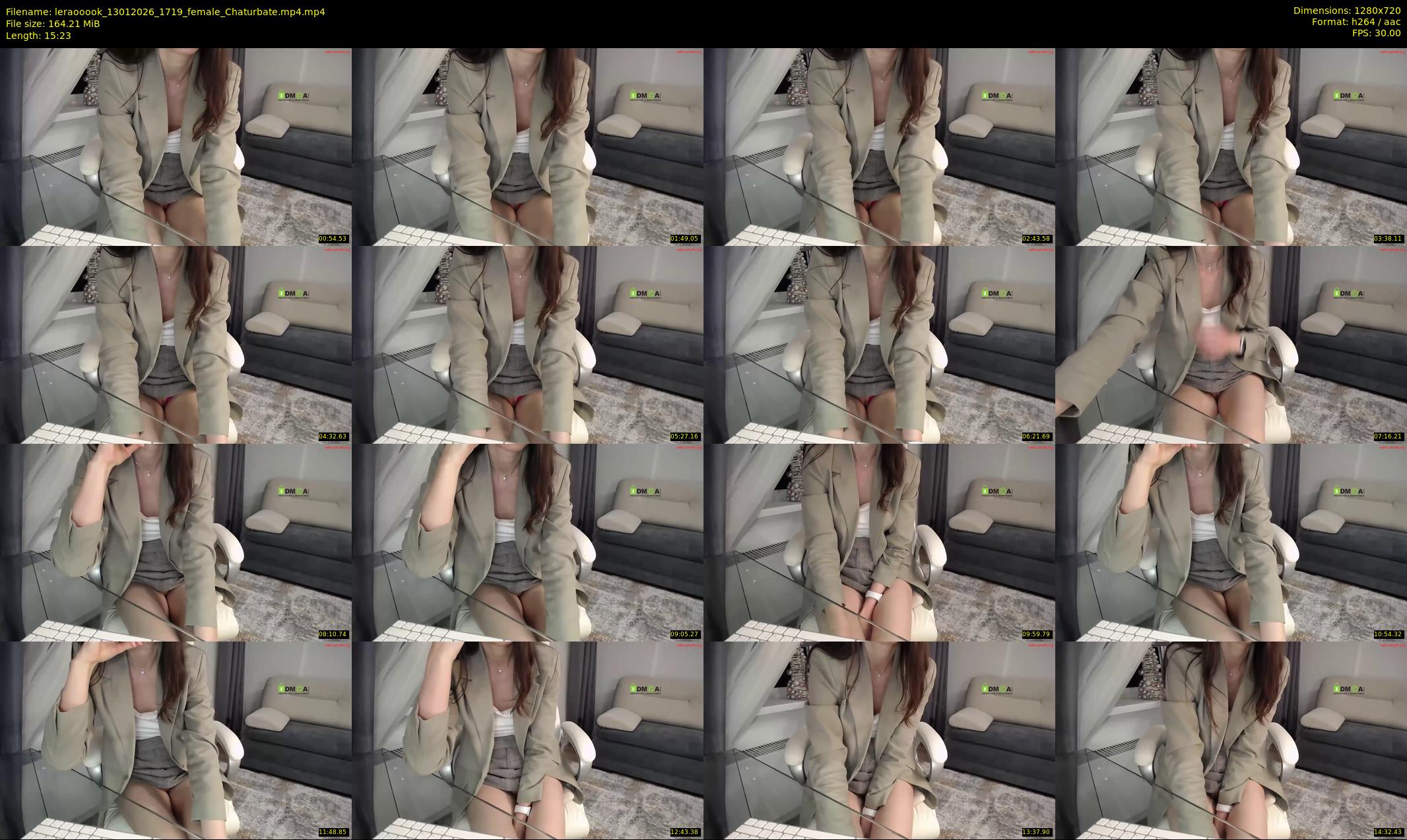 leraooook — 16 minute Chaturbate female cam show recording, 720p, Jan 13, 2026