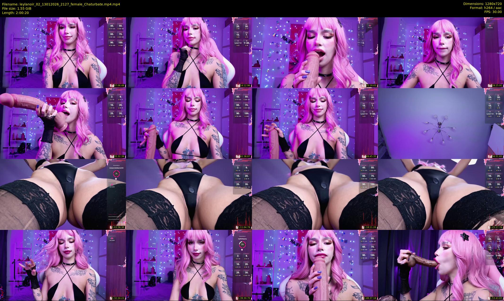 leylanoir_02 — 121 minute Chaturbate female cam show recording, 720p, Jan 13, 2026
