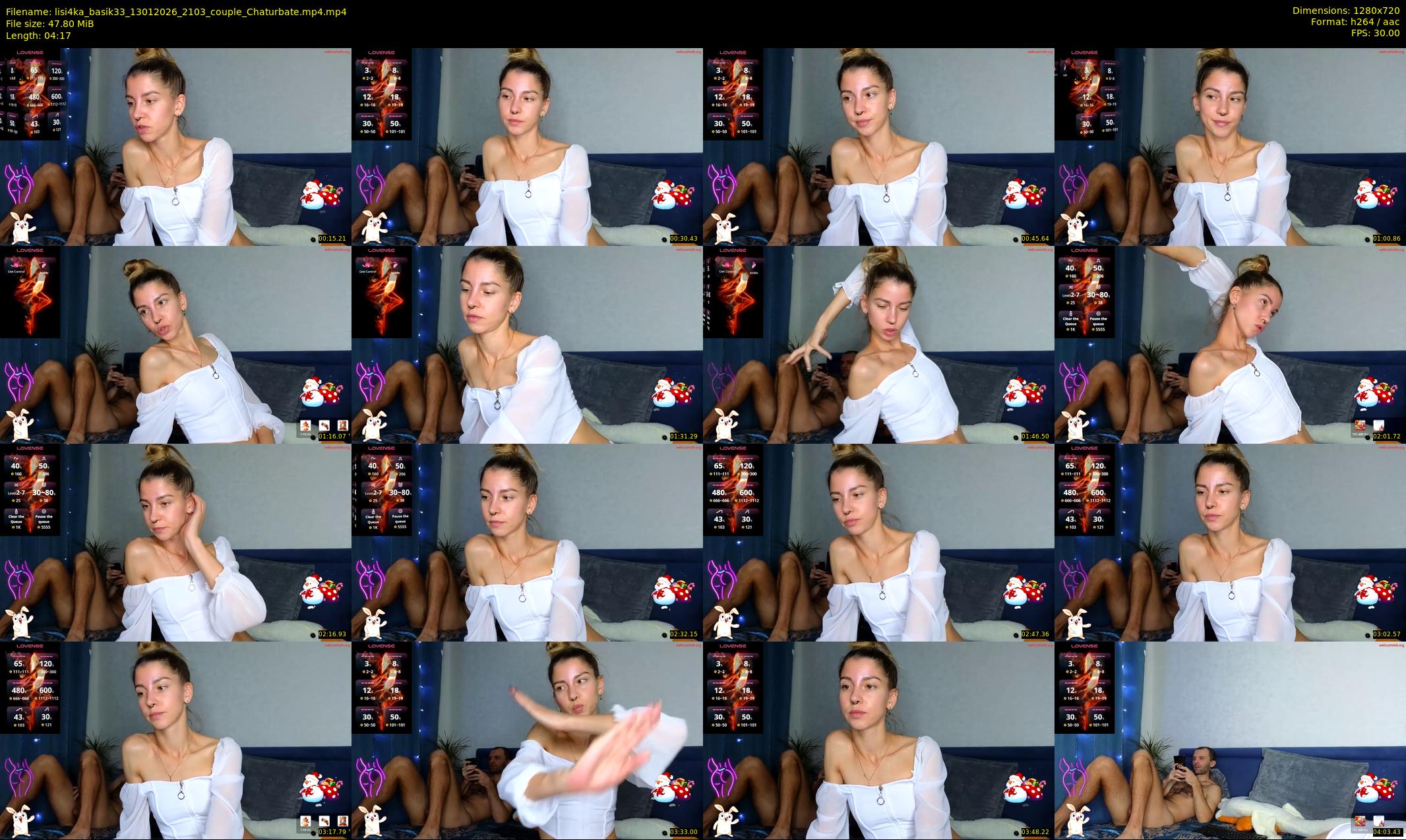 lisi4ka_basik33 — 5 minute Chaturbate couple cam show recording, 720p, Jan 13, 2026