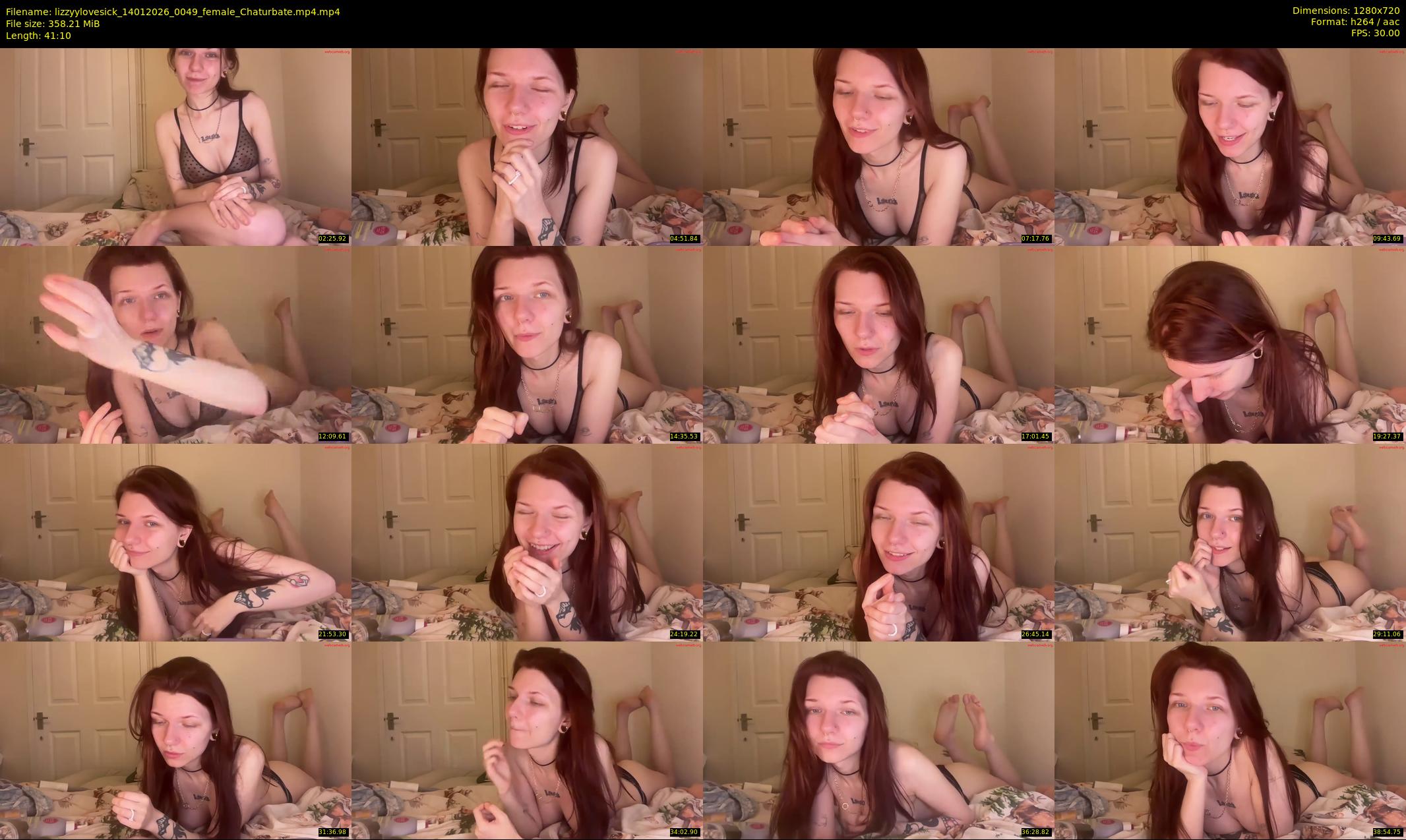 lizzyylovesick — 42 minute Chaturbate female cam show recording, 720p, Jan 14, 2026