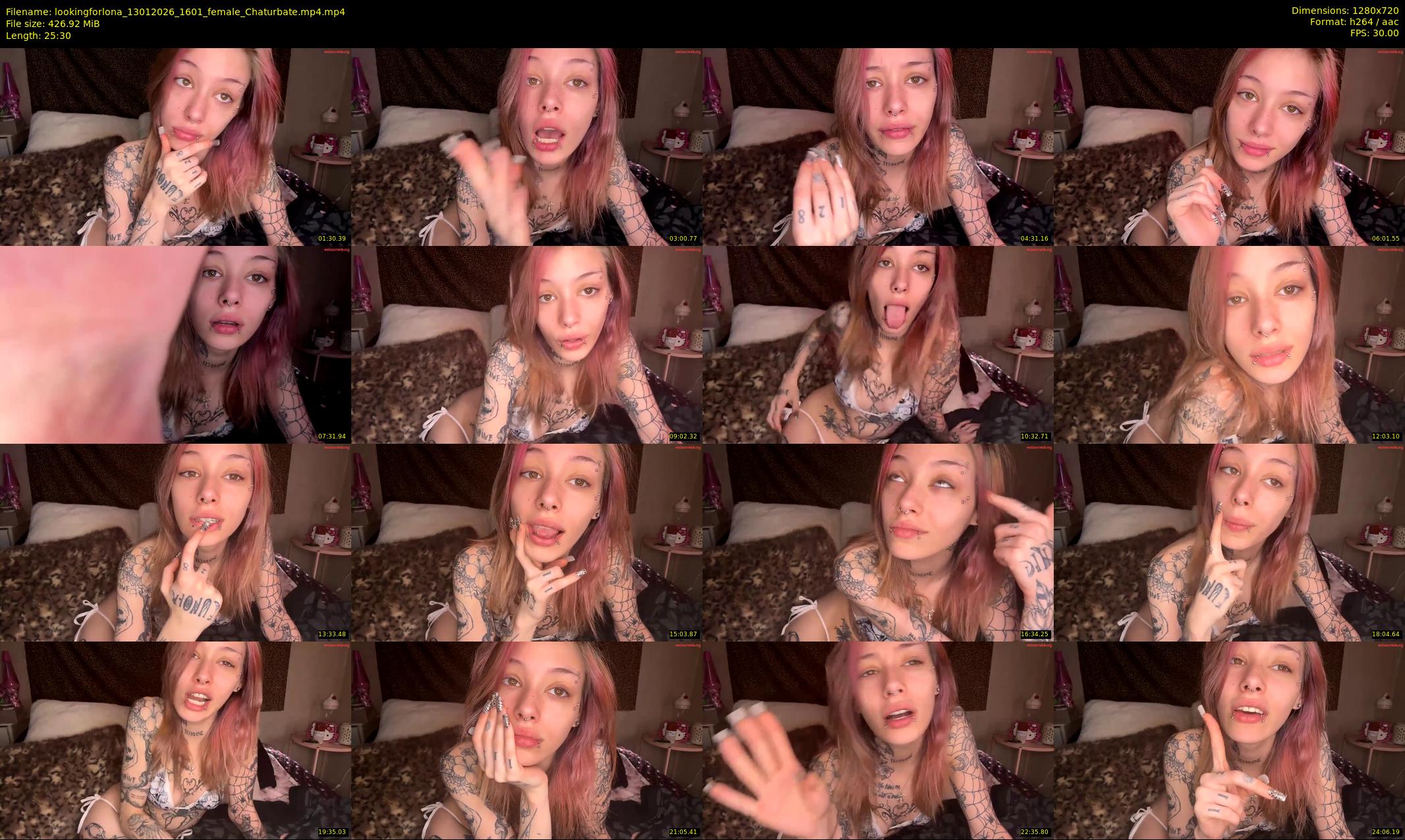 lookingforlona — 26 minute Chaturbate female cam show recording, 720p, Jan 13, 2026