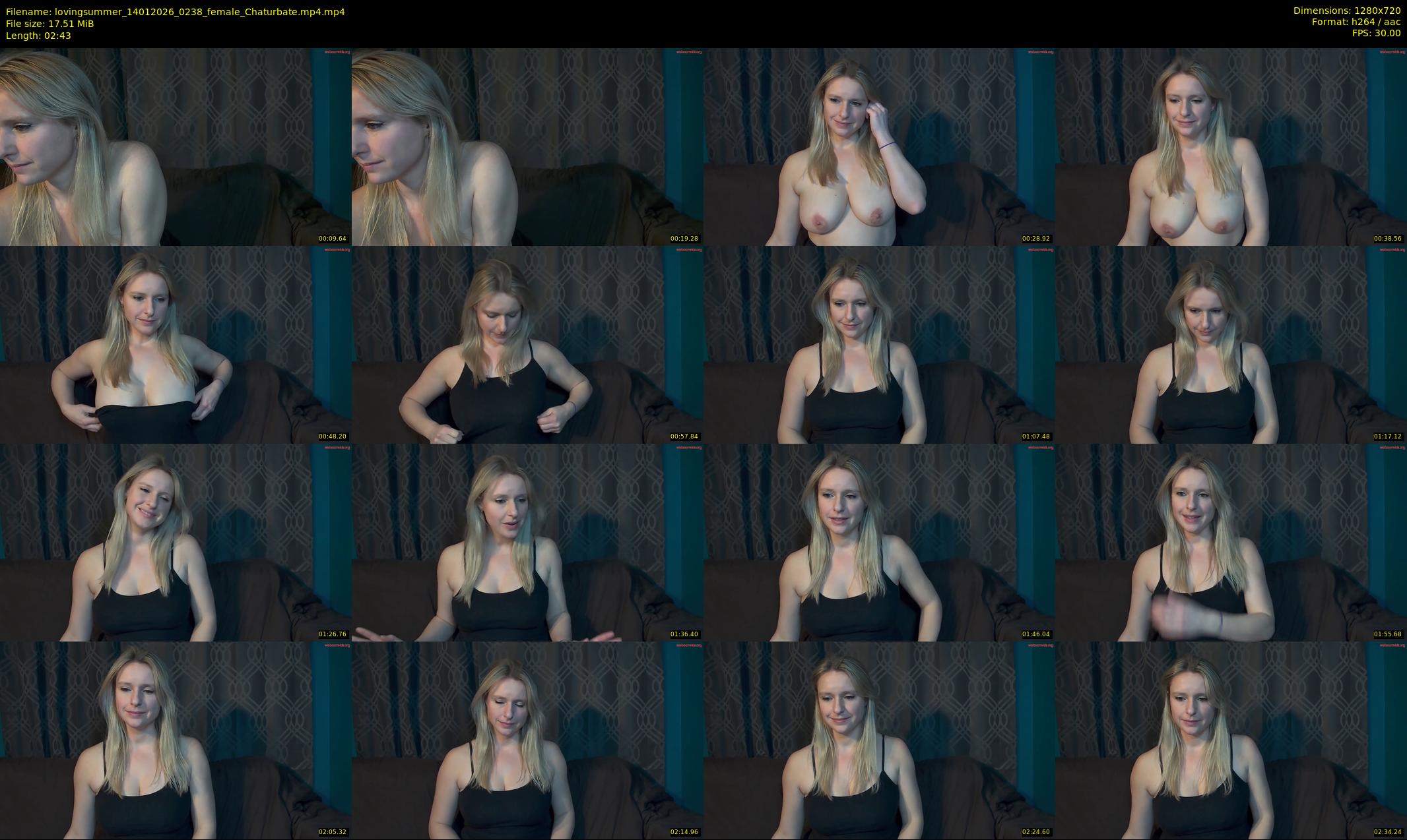 lovingsummer — 3 minute Chaturbate female cam show recording, 720p, Jan 14, 2026