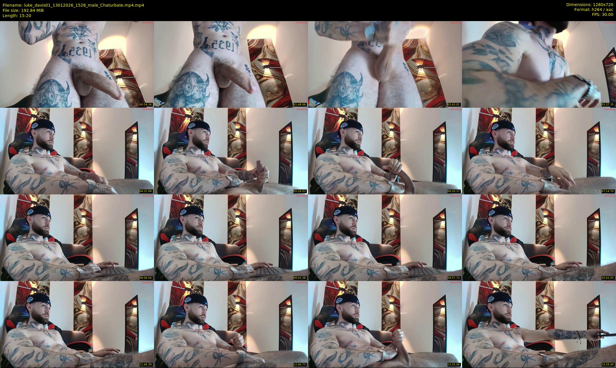 luke_davis01 — 16 minute Chaturbate male cam show recording, 720p, Jan 13, 2026