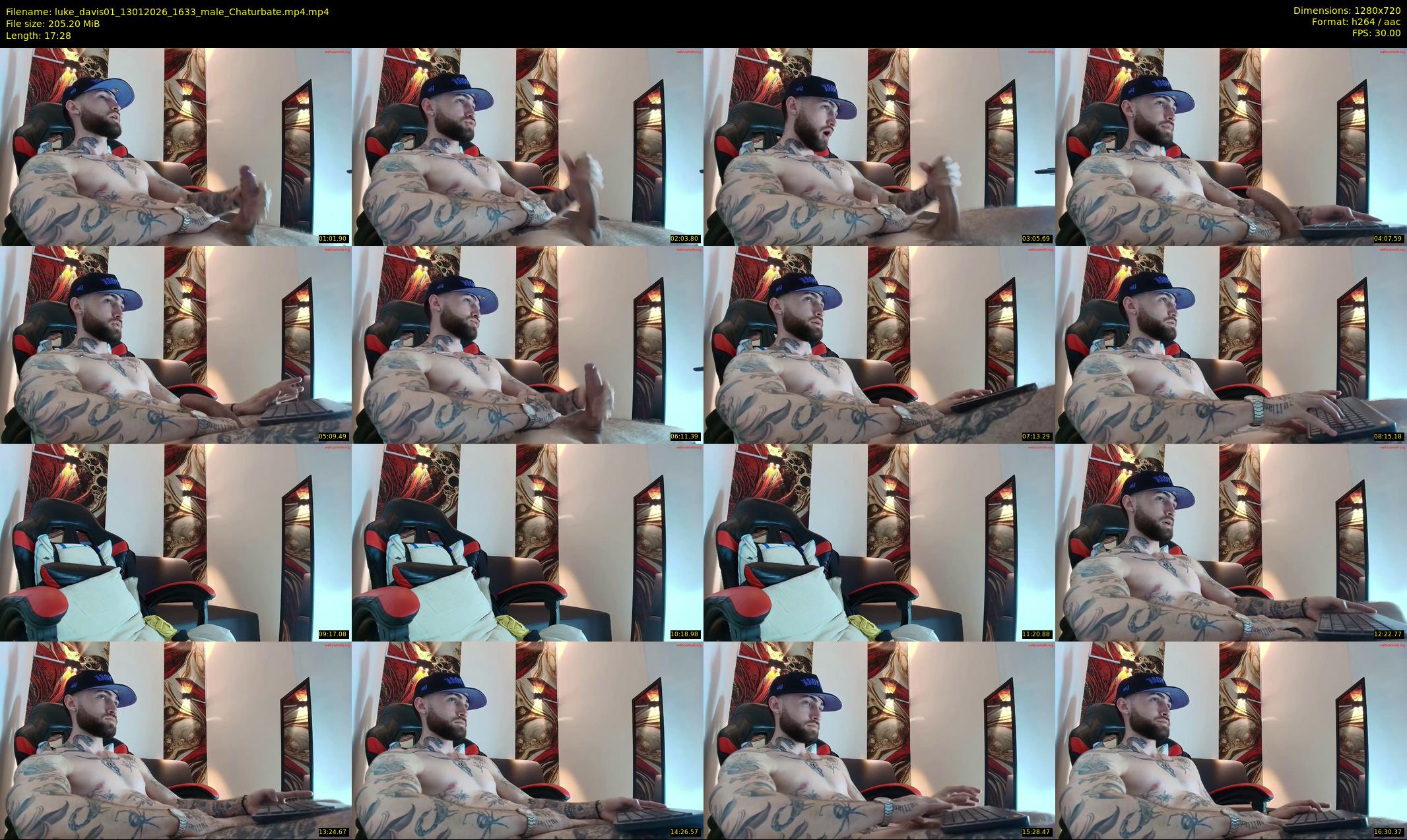 luke_davis01 — 18 minute Chaturbate male cam show recording, 720p, Jan 13, 2026