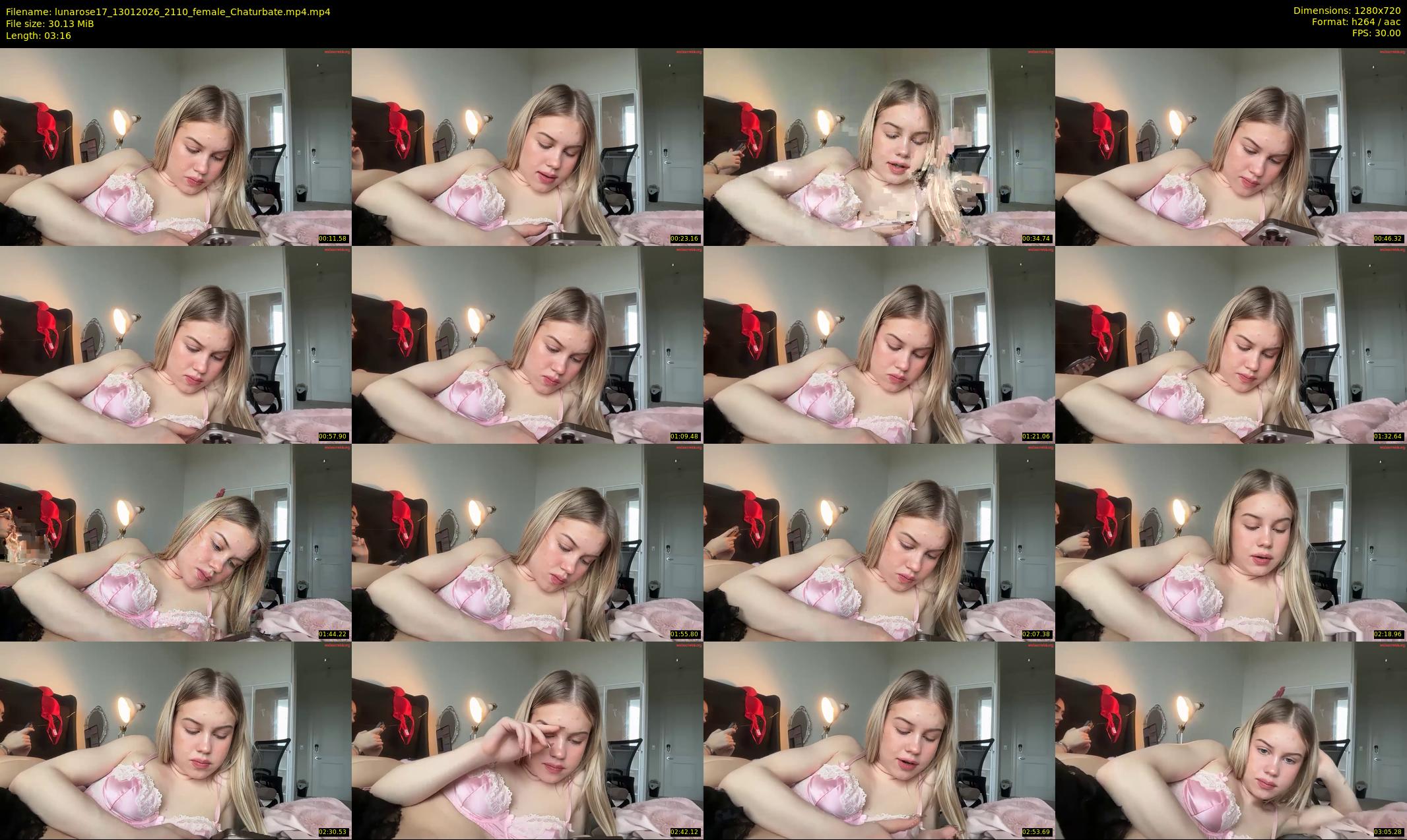 lunarose17 — 4 minute Chaturbate female cam show recording, 720p, Jan 13, 2026
