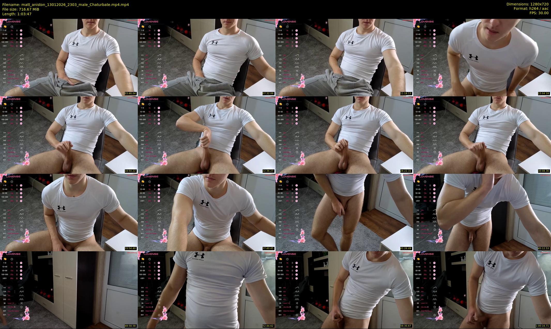 matt_aniston — 64 minute Chaturbate male cam show recording, 720p, Jan 13, 2026