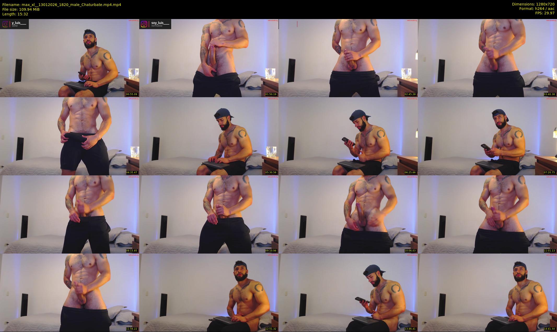max_xl_ — 16 minute Chaturbate male cam show recording, 720p, Jan 13, 2026