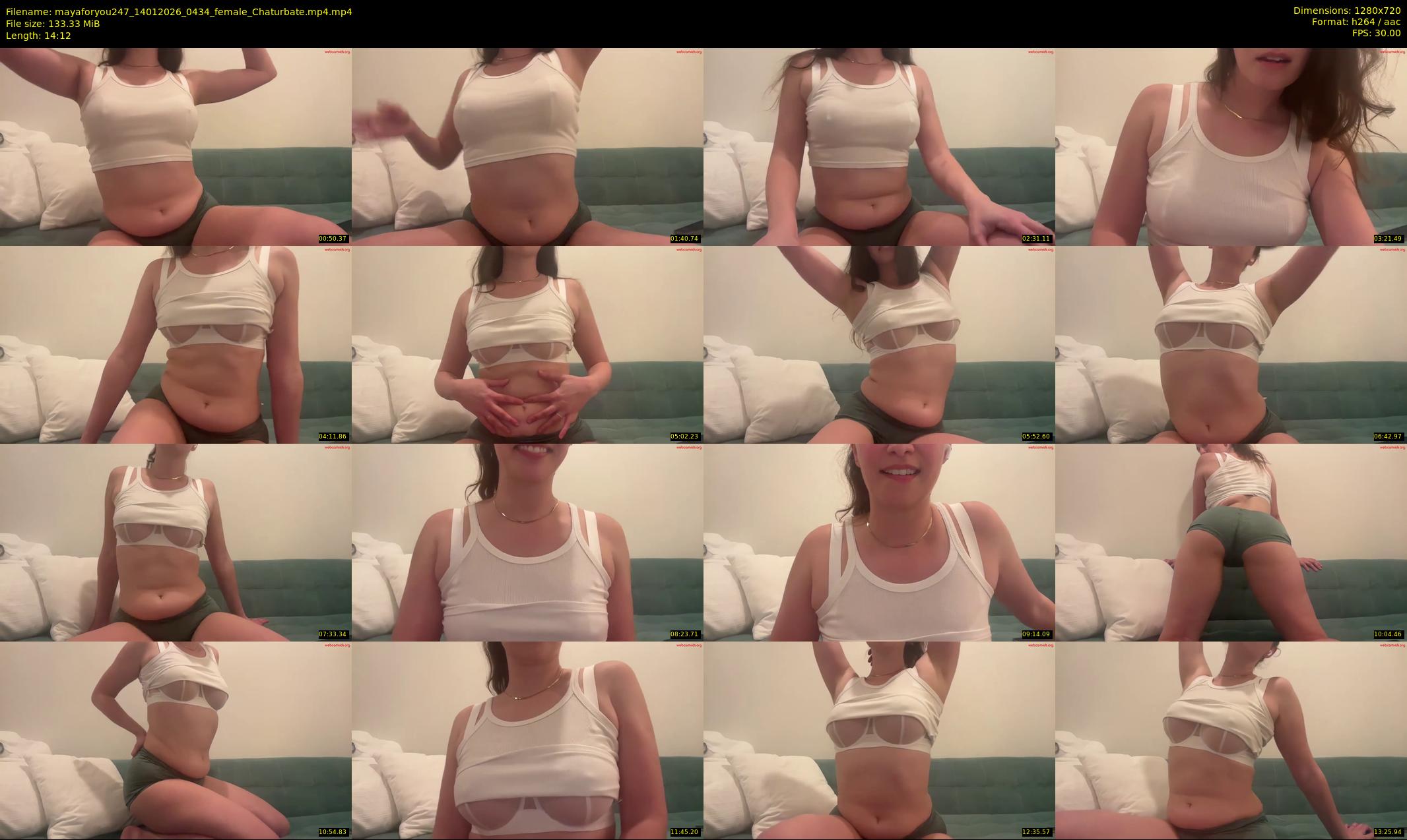 mayaforyou247 — 15 minute Chaturbate female cam show recording, 720p, Jan 14, 2026