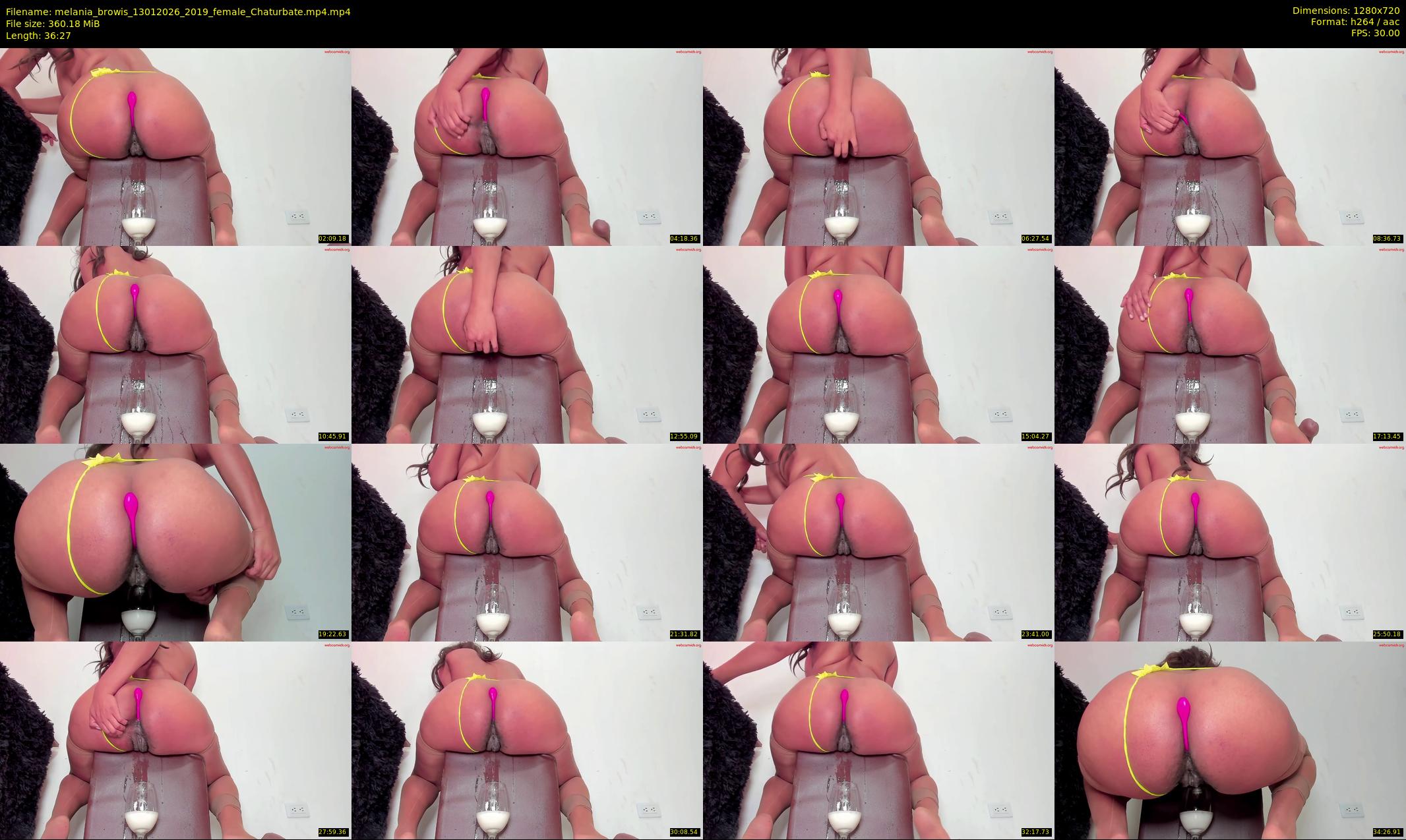 melania_browis — 37 minute Chaturbate female cam show recording, 720p, Jan 13, 2026