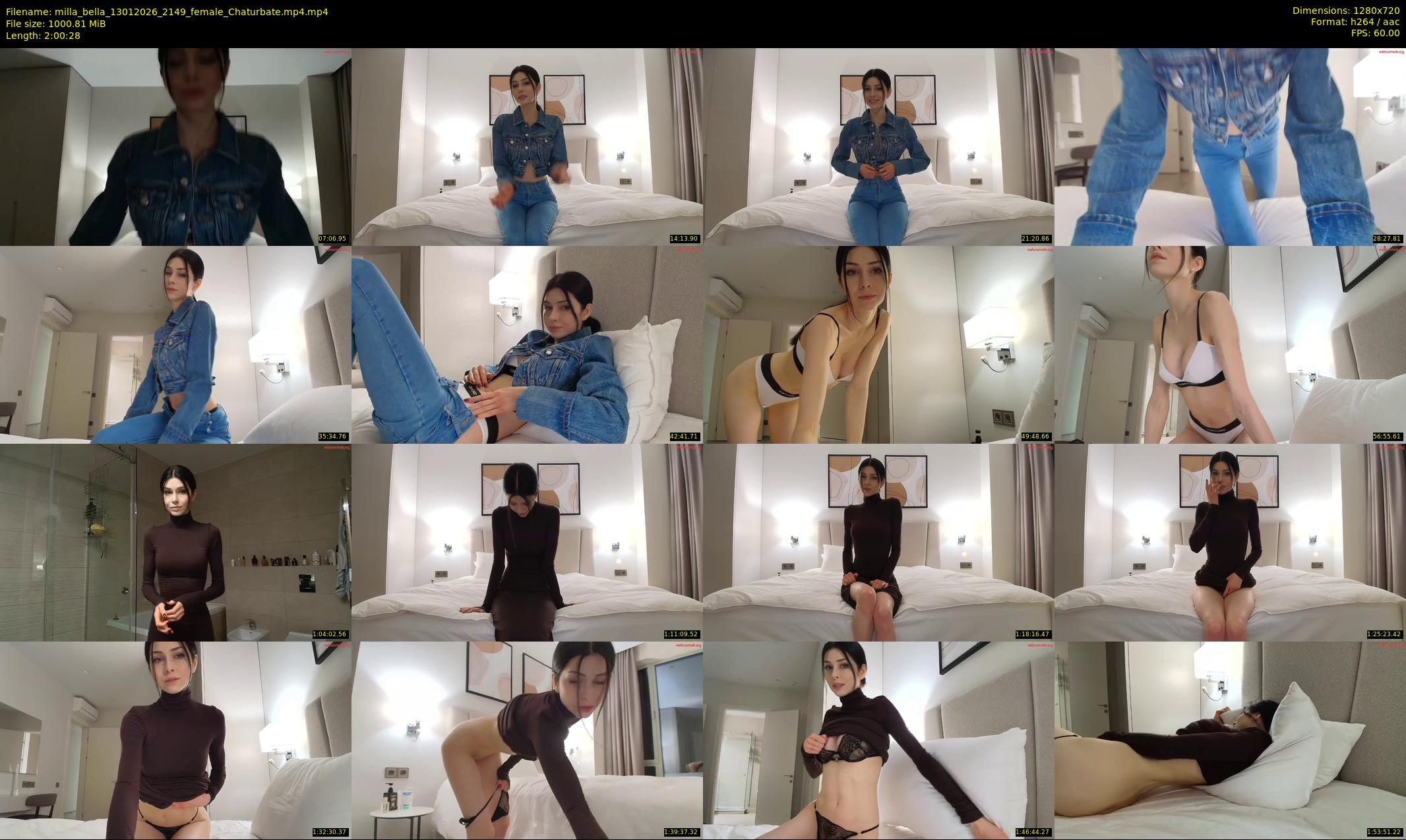 milla_bella — 121 minute Chaturbate female cam show recording, 720p, Jan 13, 2026