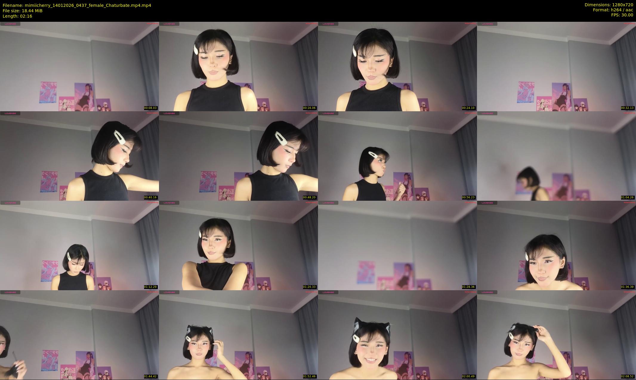mimiicherry — 3 minute Chaturbate female cam show recording, 720p, Jan 14, 2026