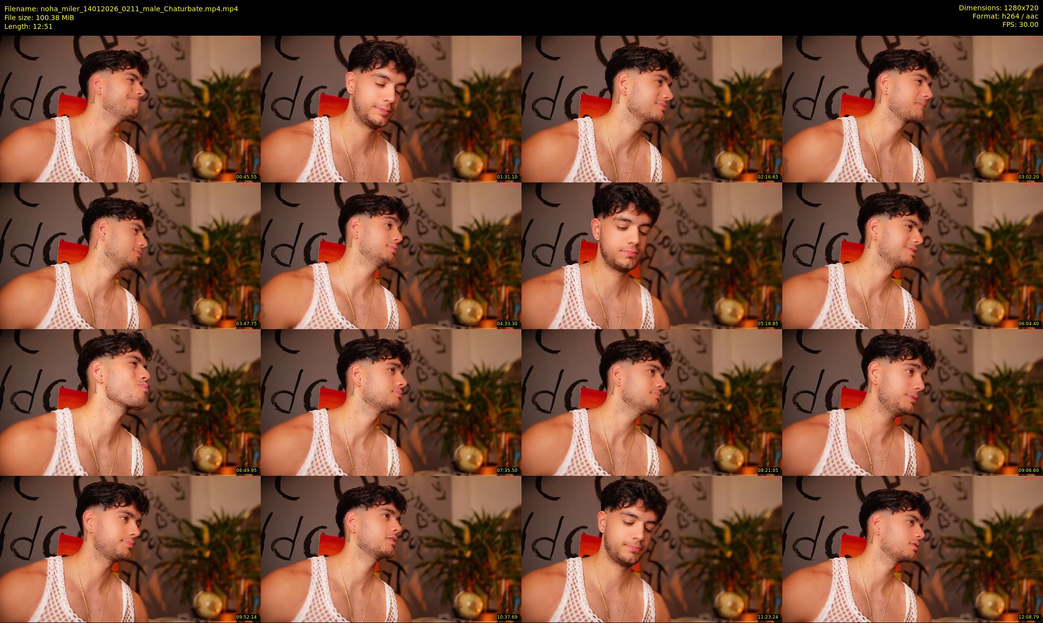 noha_miler — 13 minute Chaturbate male cam show recording, 720p, Jan 14, 2026
