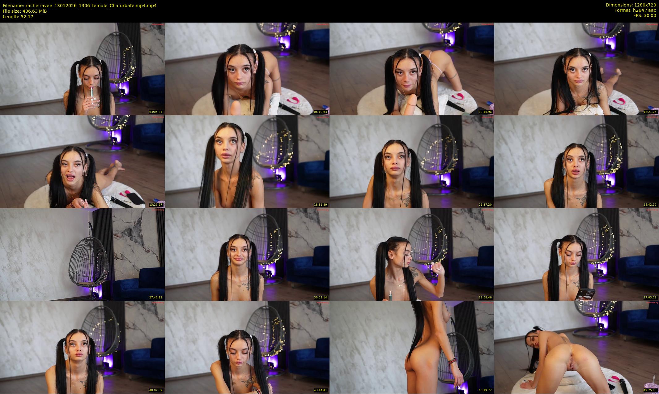 rachelravee — 53 minute Chaturbate female cam show recording, 720p, Jan 13, 2026