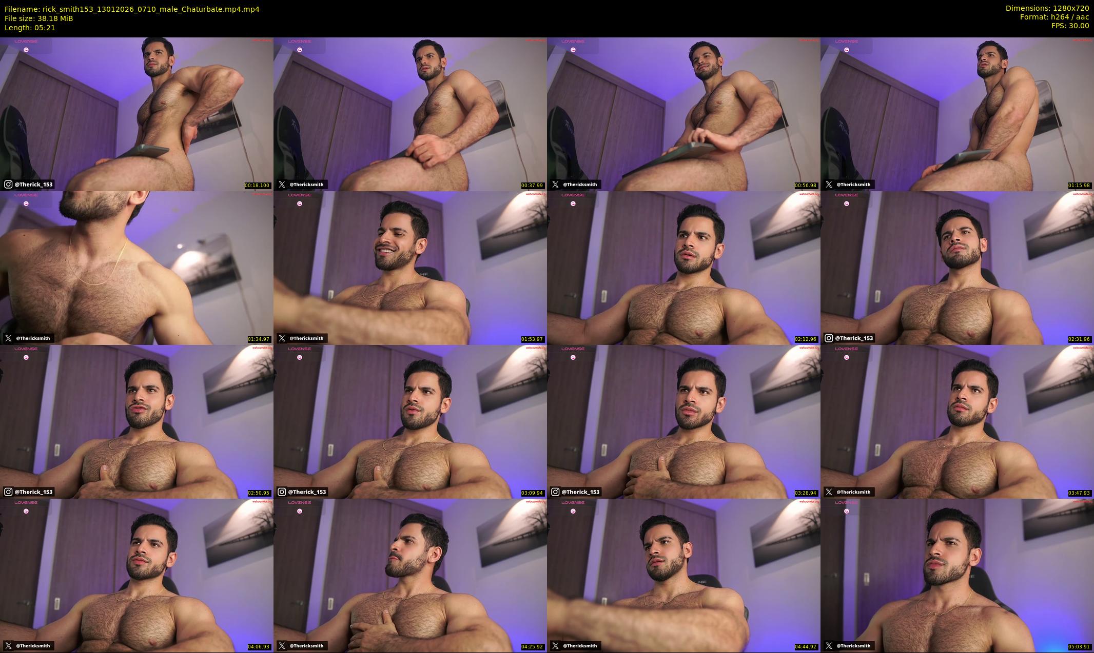rick_smith153 — 6 minute Chaturbate male cam show recording, 720p, Jan 13, 2026