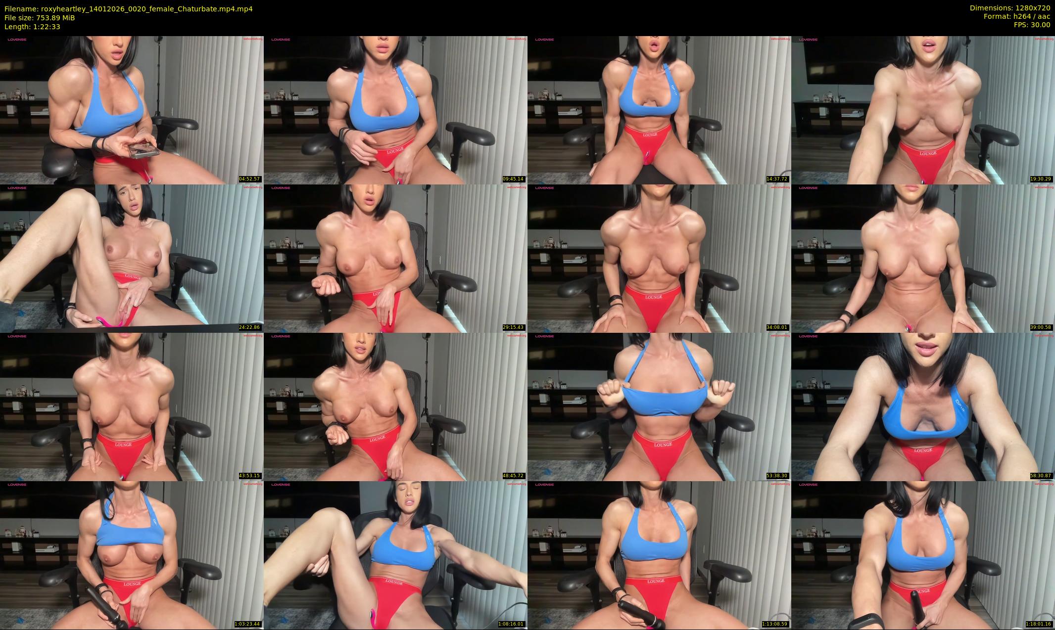 roxyheartley — 83 minute Chaturbate female cam show recording, 720p, Jan 14, 2026